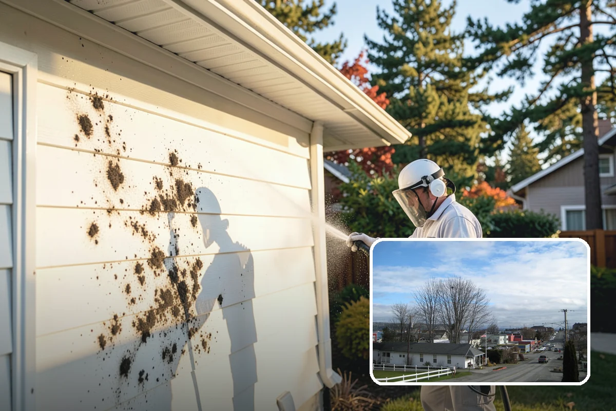 Annual House Washing in Langley, Island County, WA - Prevents growth from becoming entrenched
