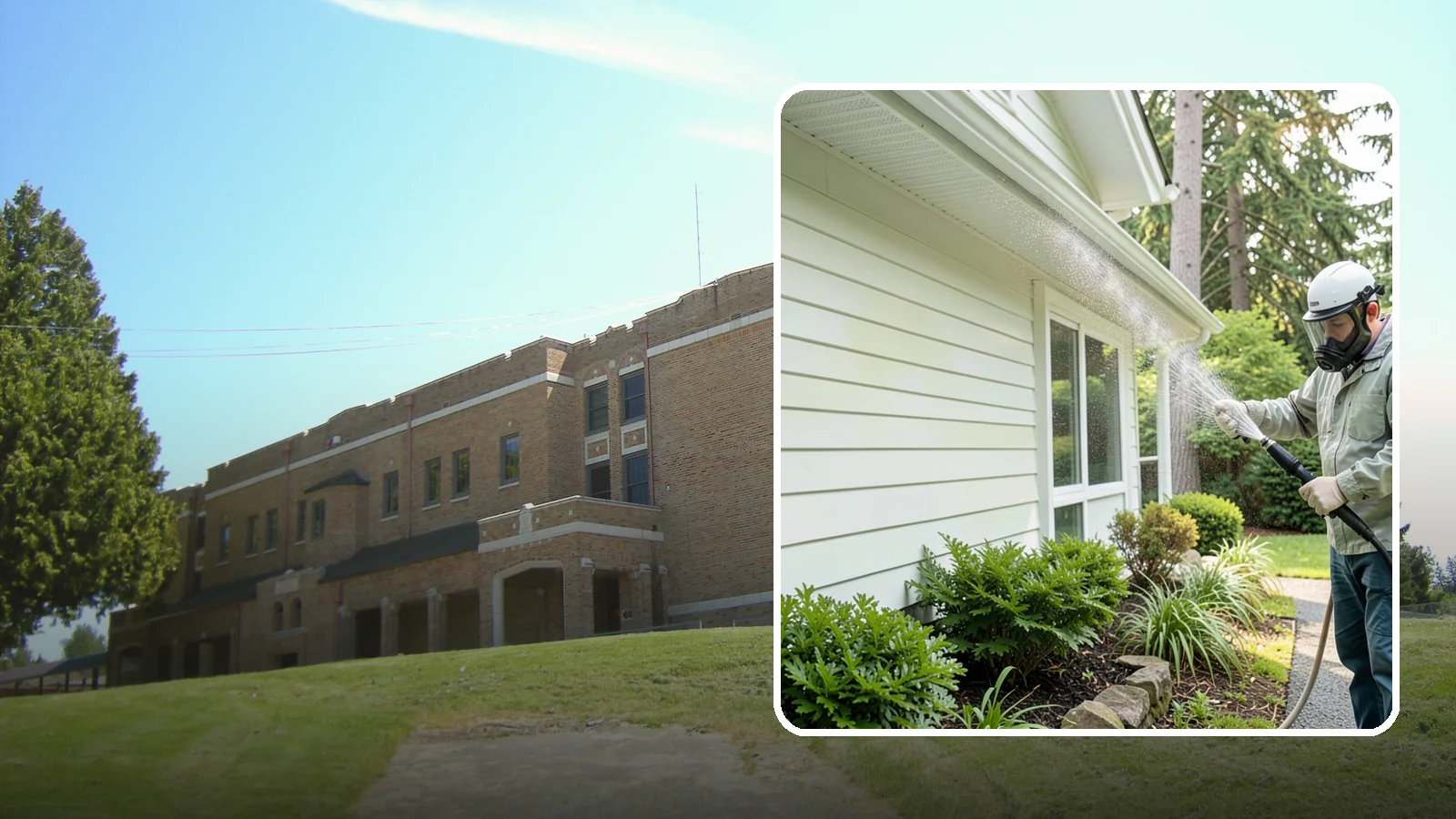 Annual House Washing in Maple Valley, King County, WA - Annual house washing is a yearly maintenance clean that keeps algae and mildew from ever gaining a foothold in our wet climate.