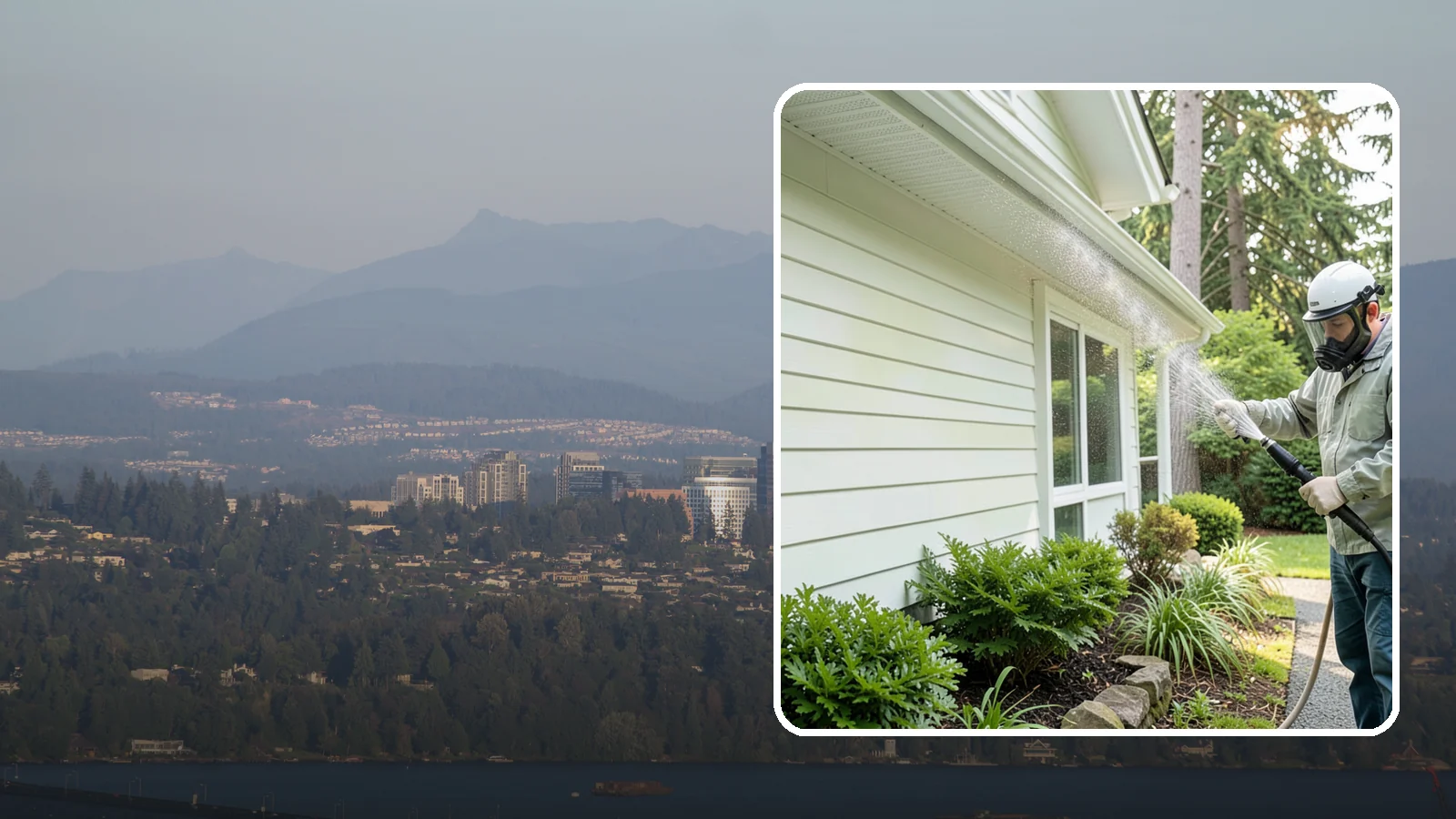 Annual House Washing in Medina, King County, WA - Annual house washing is a yearly maintenance clean that keeps algae and mildew from ever gaining a foothold in our wet climate.