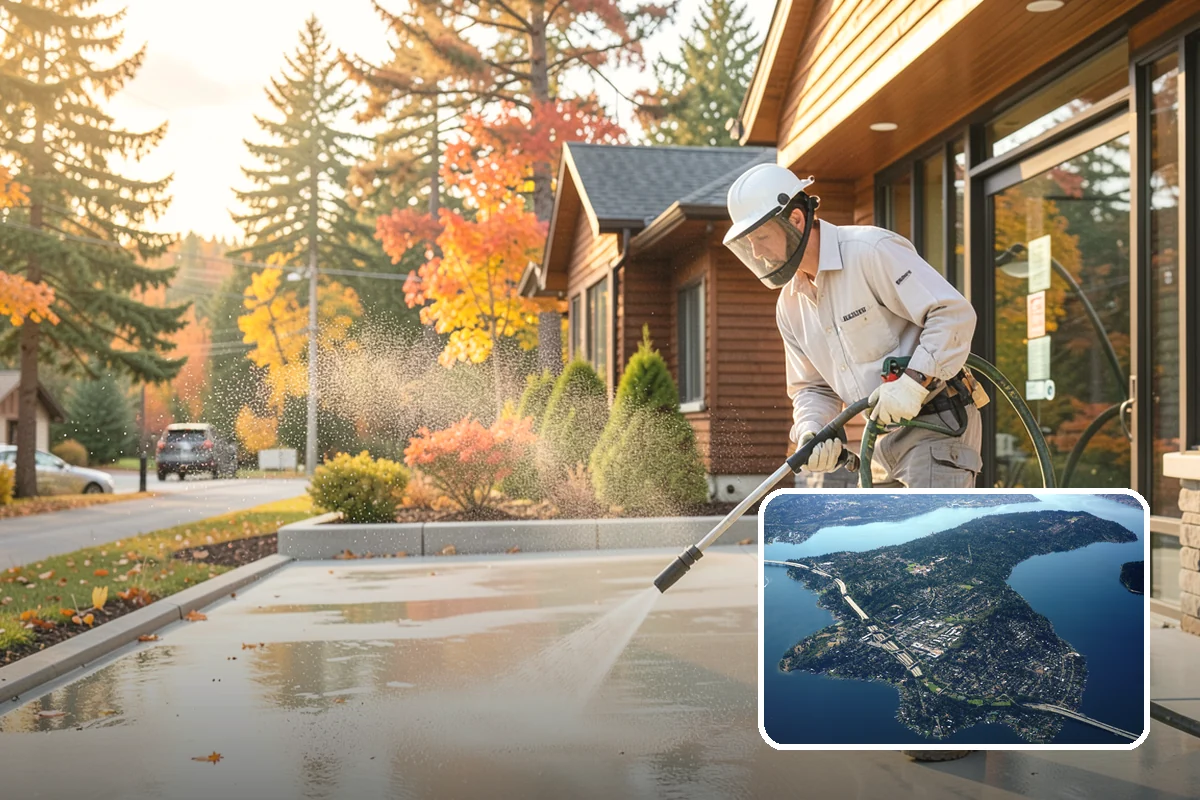 Annual House Washing in Mercer Island, King County, WA - Prevents growth from becoming entrenched