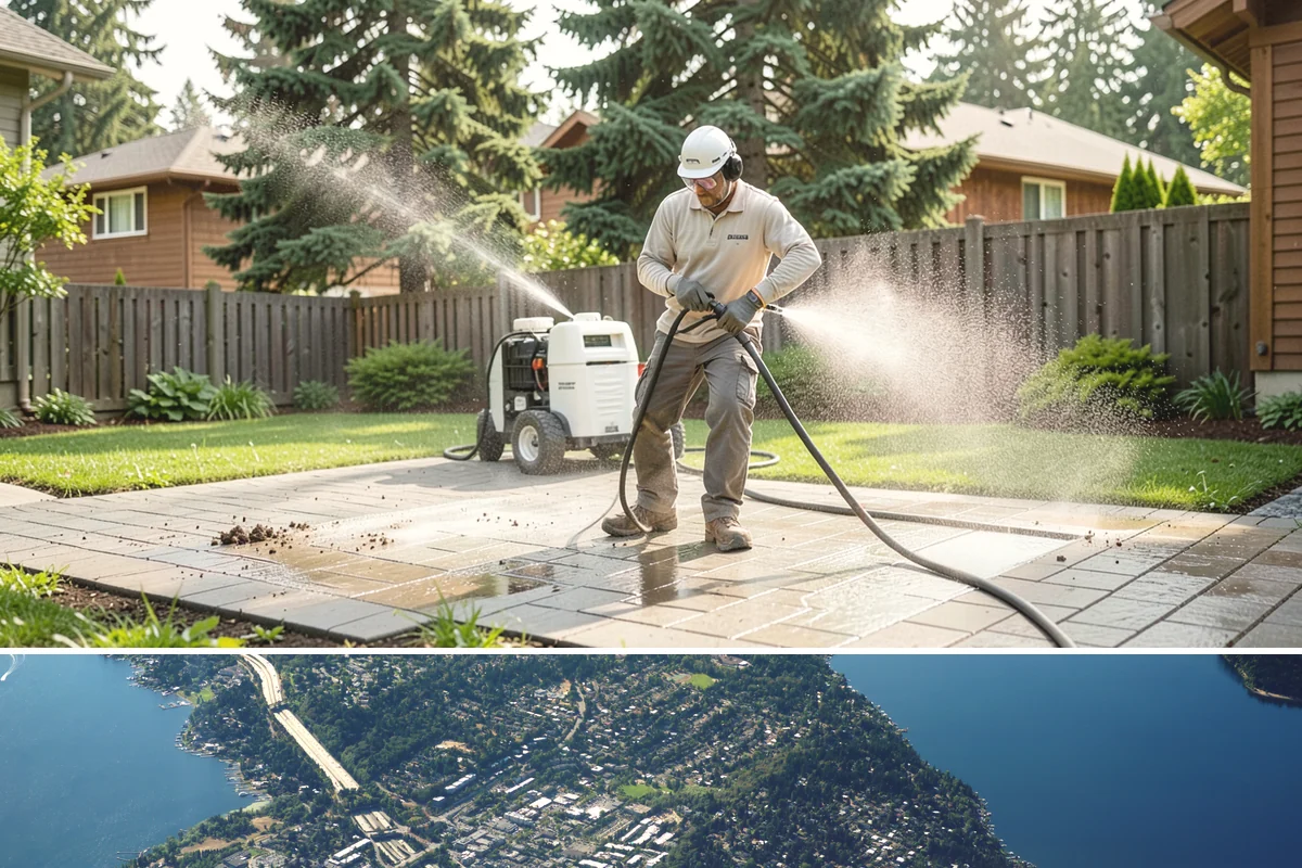 Annual House Washing in Mercer Island, King County, WA - Set the annual wash for late spring or summer so the finish dries well and stays clean through the wet season.