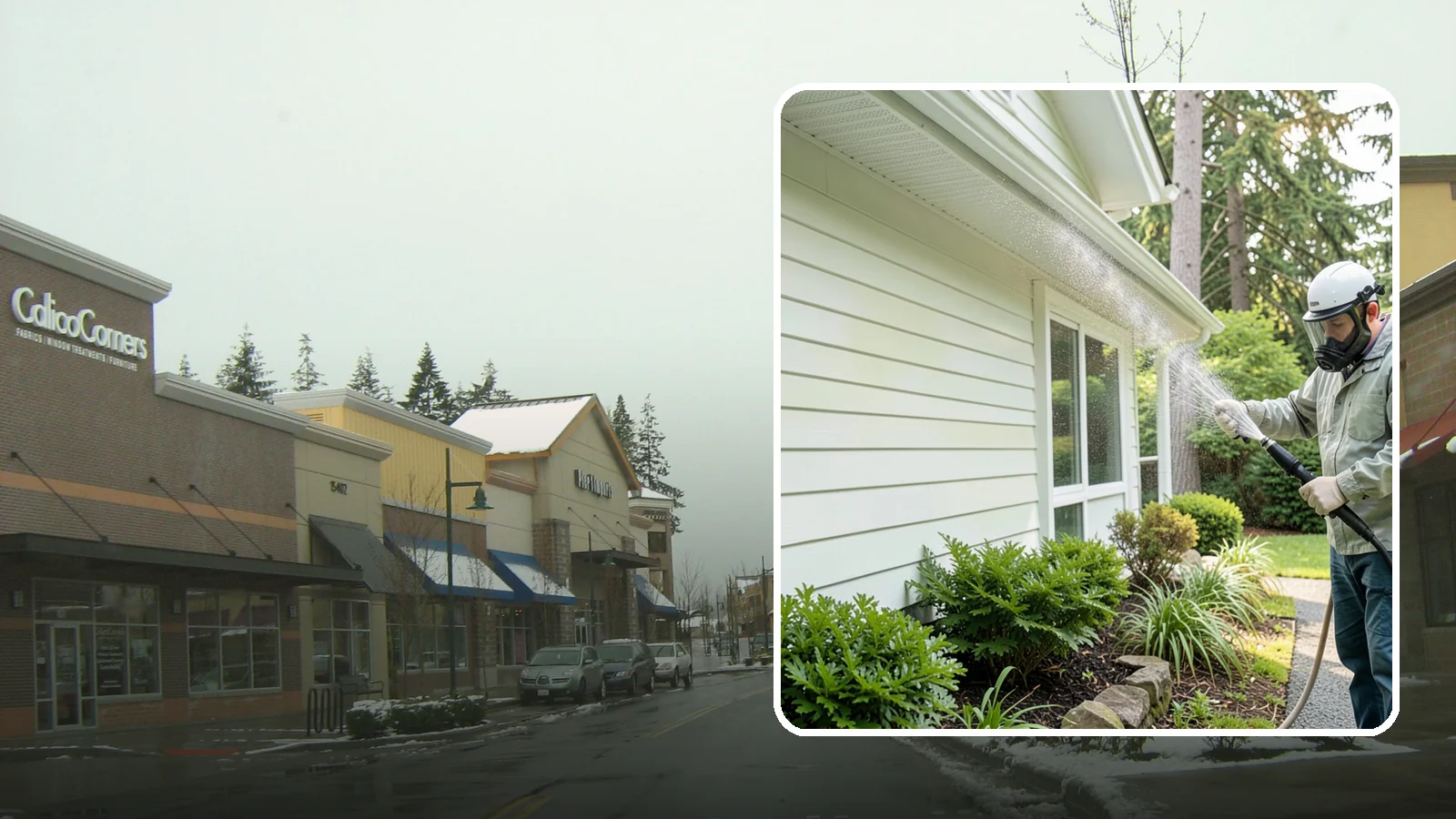 Annual House Washing in Mill Creek, Snohomish County, WA - Annual house washing is a yearly maintenance clean that keeps algae and mildew from ever gaining a foothold in our wet climate.