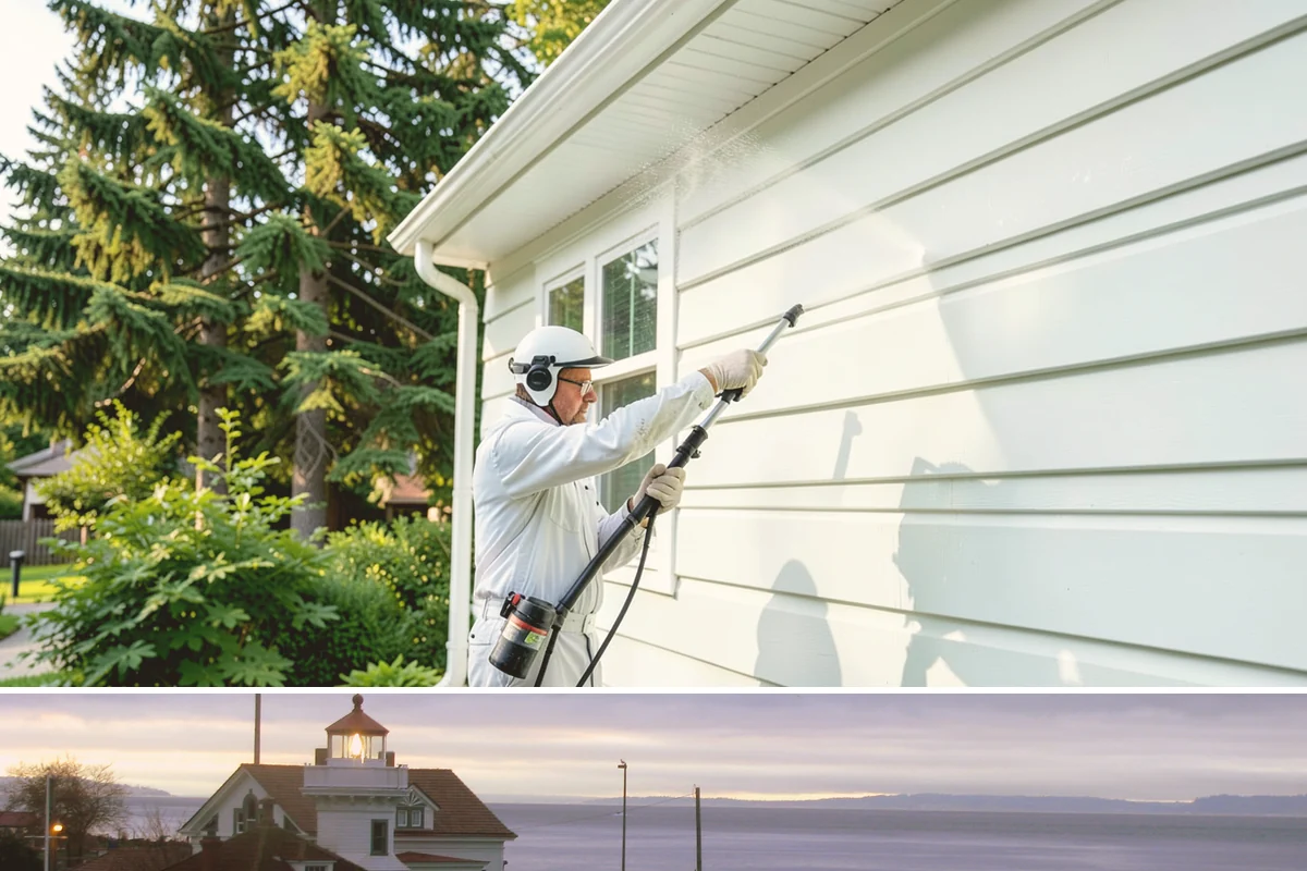 Annual House Washing in Mukilteo, Snohomish County, WA - Set the annual wash for late spring or summer so the finish dries well and stays clean through the wet season.
