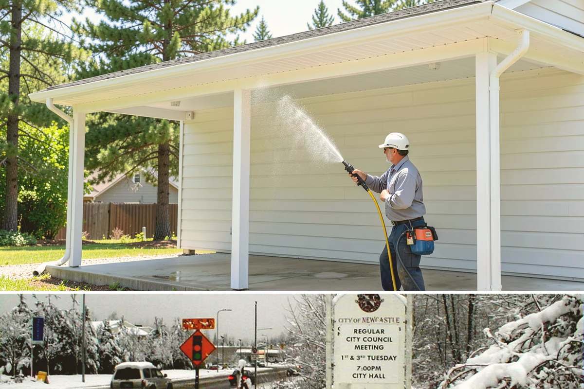 Annual House Washing in Newcastle, King County, WA - Set the annual wash for late spring or summer so the finish dries well and stays clean through the wet season.