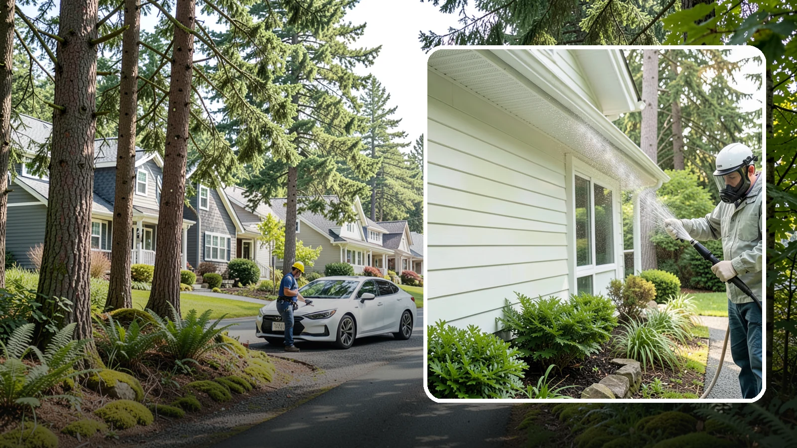 Annual House Washing in Normandy Park, King County, WA - Annual house washing is a yearly maintenance clean that keeps algae and mildew from ever gaining a foothold in our wet climate.