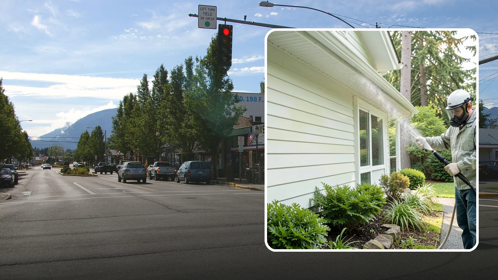 Annual House Washing in North Bend, King County, WA - Annual house washing is a yearly maintenance clean that keeps algae and mildew from ever gaining a foothold in our wet climate.