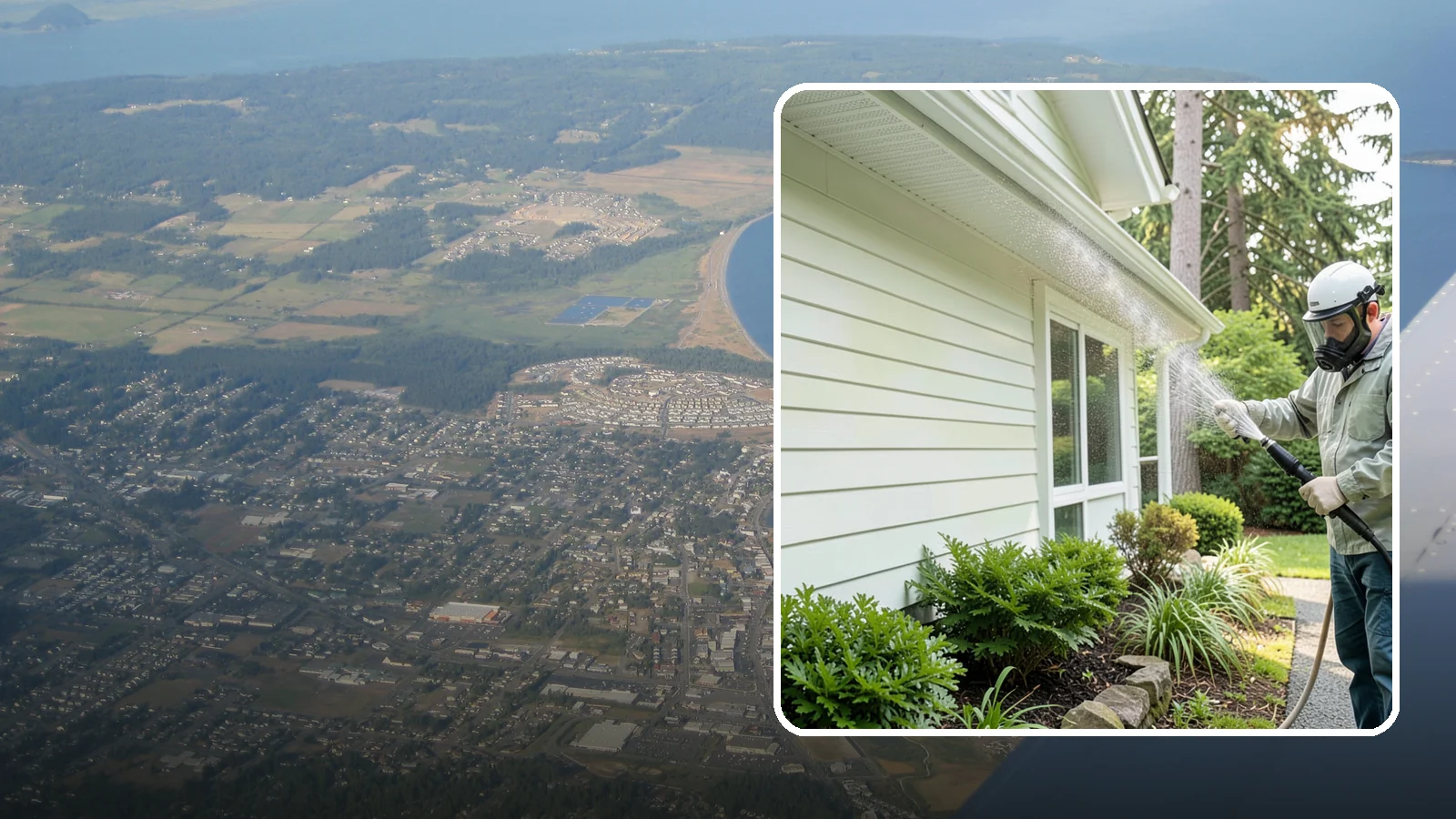 Annual House Washing in Oak Harbor, Island County, WA - Annual house washing is a yearly maintenance clean that keeps algae and mildew from ever gaining a foothold in our wet climate.