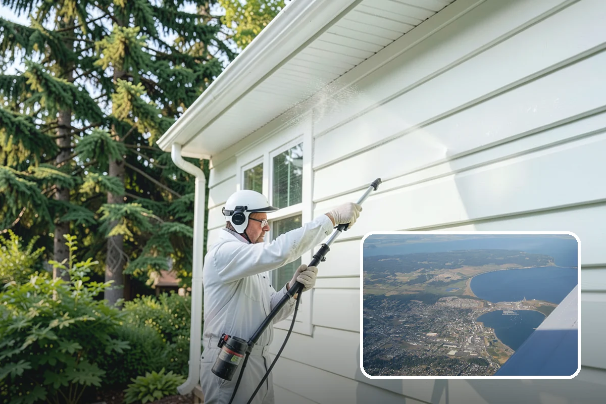 Annual House Washing in Oak Harbor, Island County, WA - Prevents growth from becoming entrenched
