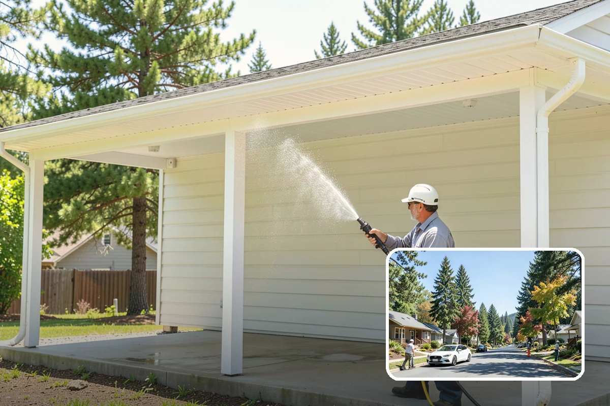 Annual House Washing in Orting, Pierce County, WA - Prevents growth from becoming entrenched