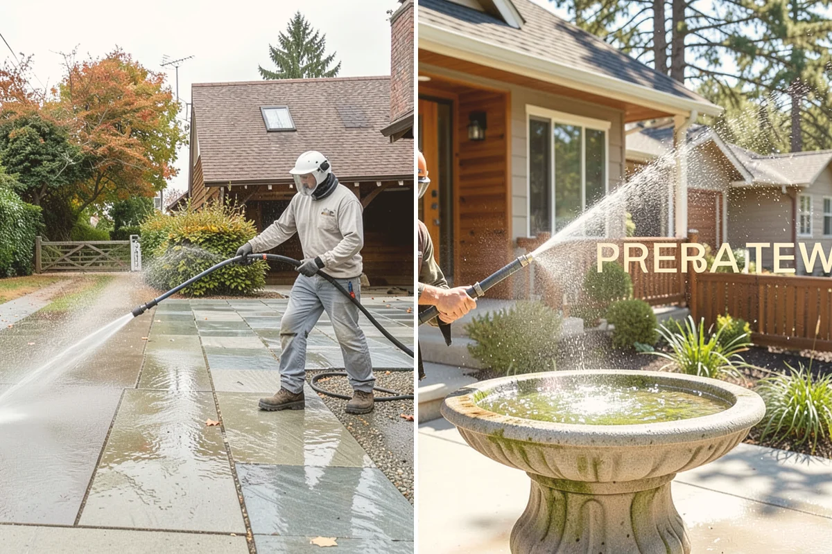 Annual House Washing in Orting, Pierce County, WA - Review the home's condition since the last wash