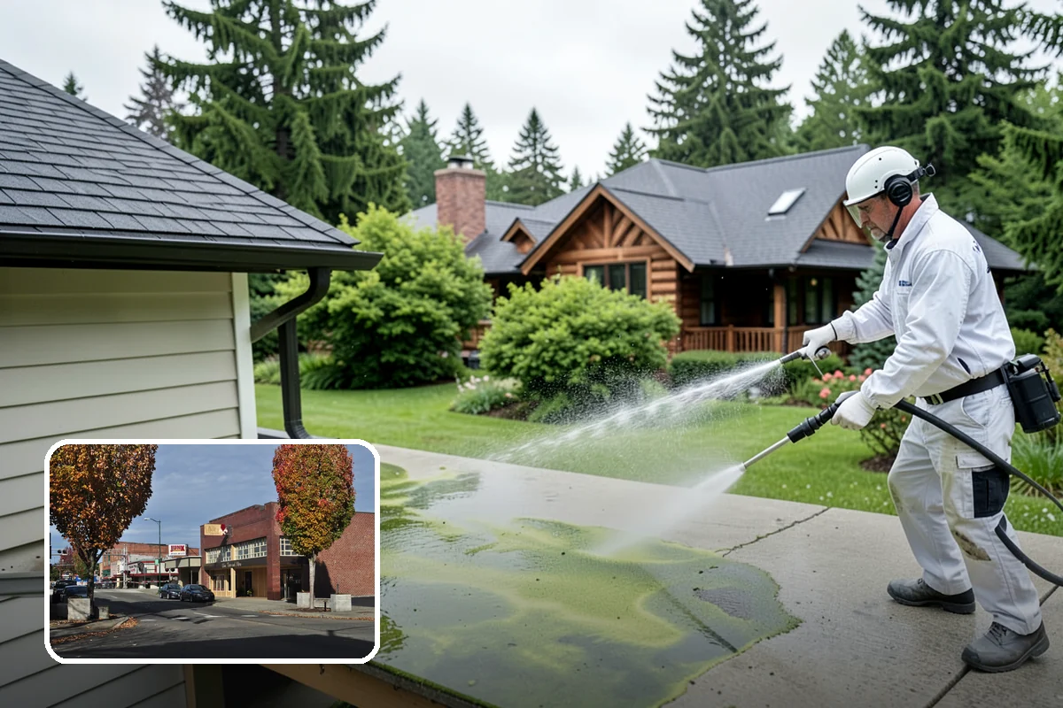Annual House Washing in Puyallup, Pierce County, WA - Prevents growth from becoming entrenched