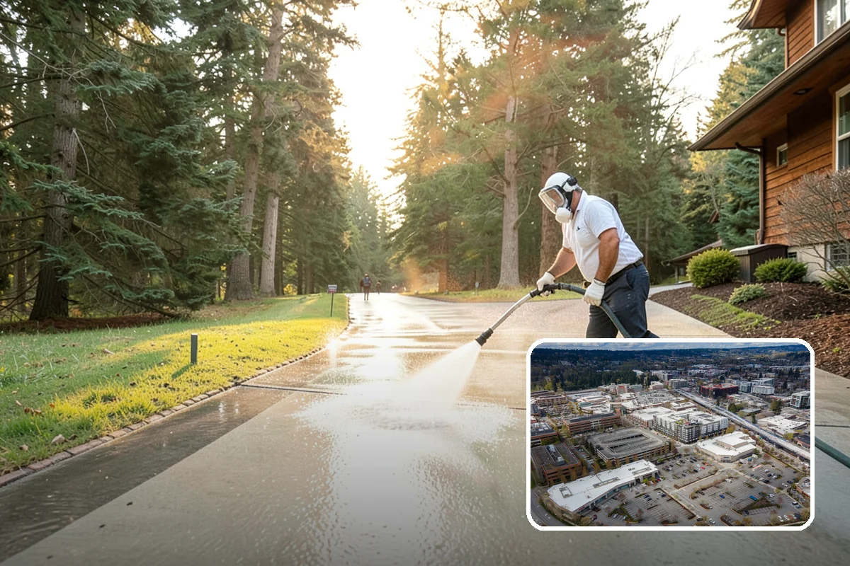 Annual House Washing in Redmond, King County, WA - Prevents growth from becoming entrenched