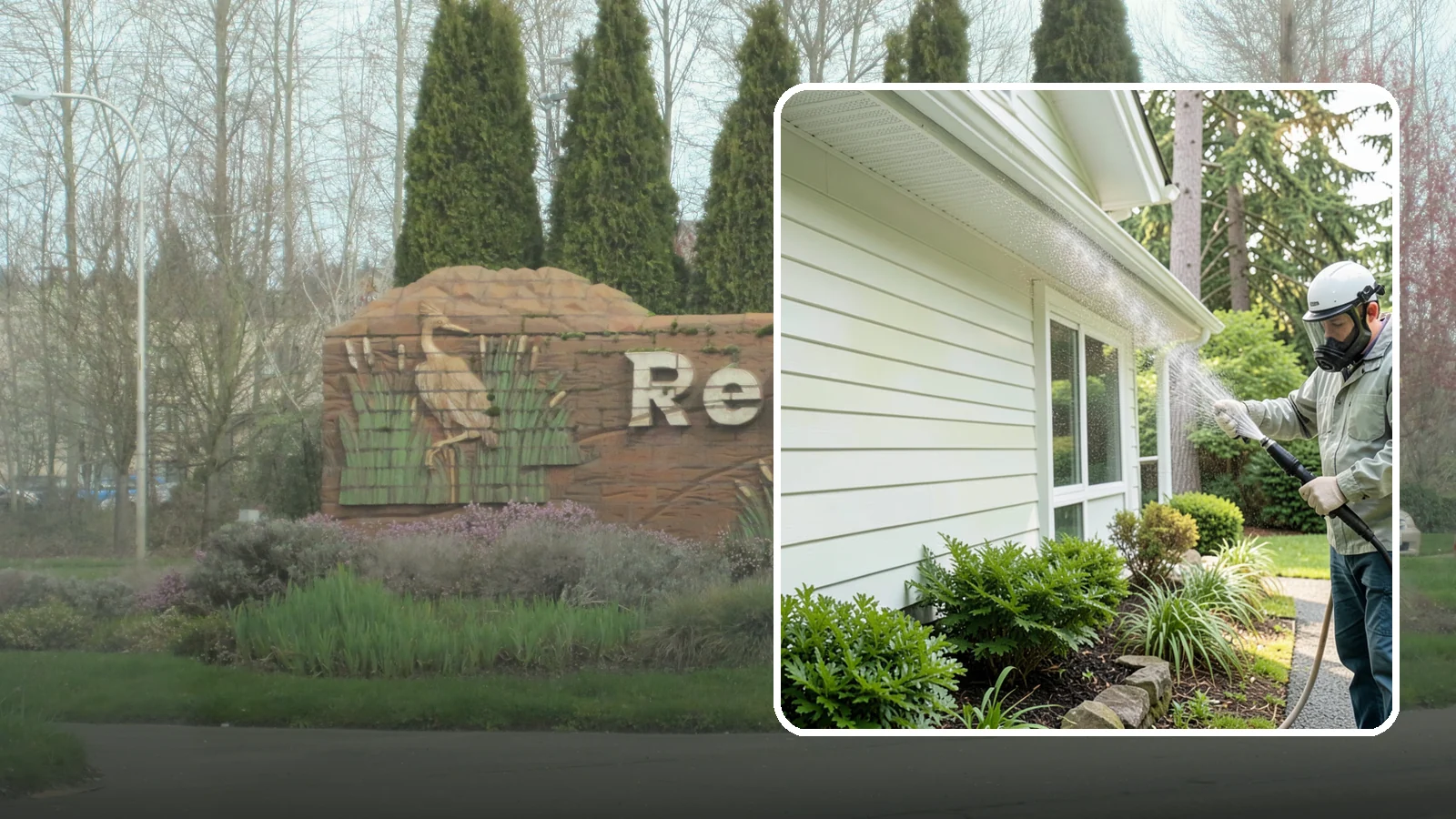 Annual House Washing in Renton, King County, WA - Annual house washing is a yearly maintenance clean that keeps algae and mildew from ever gaining a foothold in our wet climate.