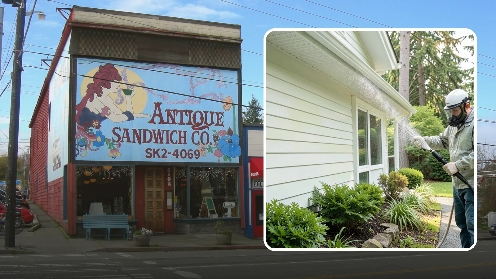 Annual House Washing in Ruston, Pierce County, WA - Annual house washing is a yearly maintenance clean that keeps algae and mildew from ever gaining a foothold in our wet climate.