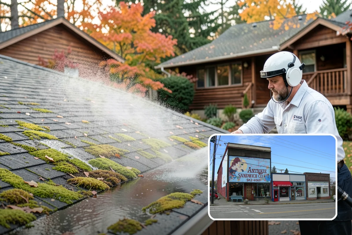Annual House Washing in Ruston, Pierce County, WA - Prevents growth from becoming entrenched