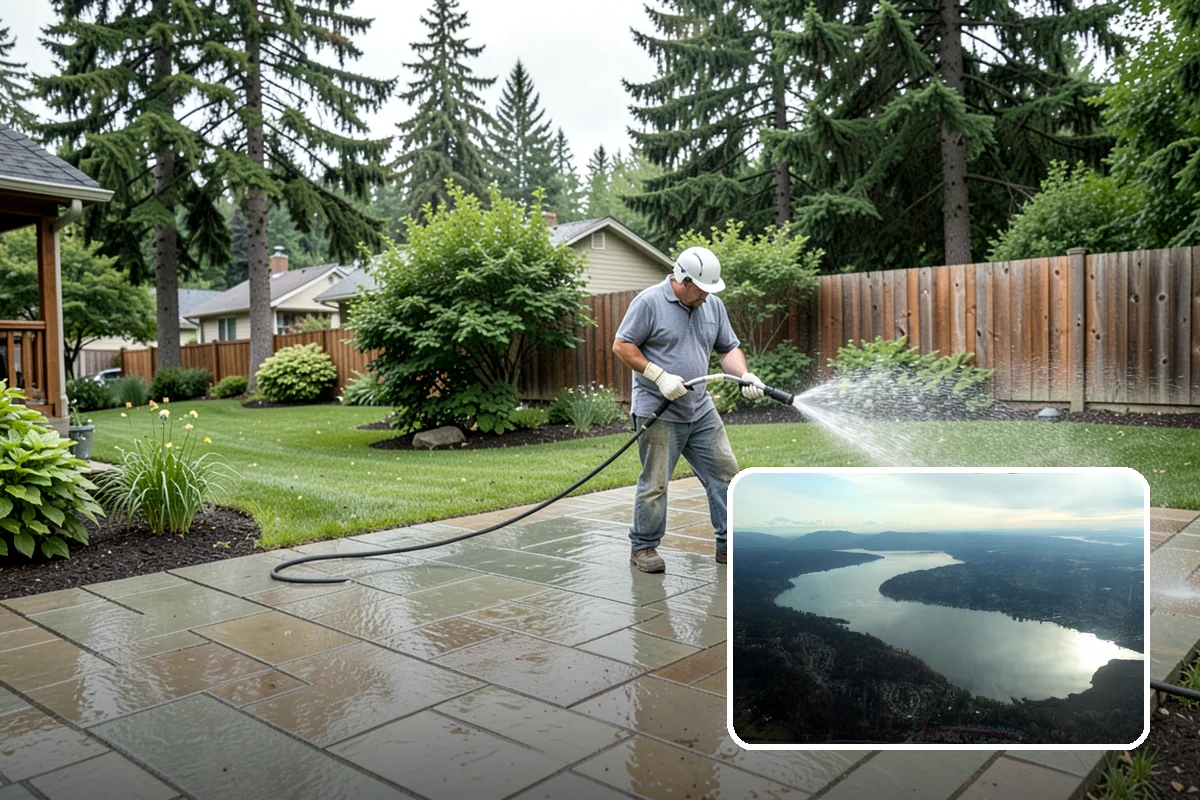 Annual House Washing in Sammamish, King County, WA - Prevents growth from becoming entrenched