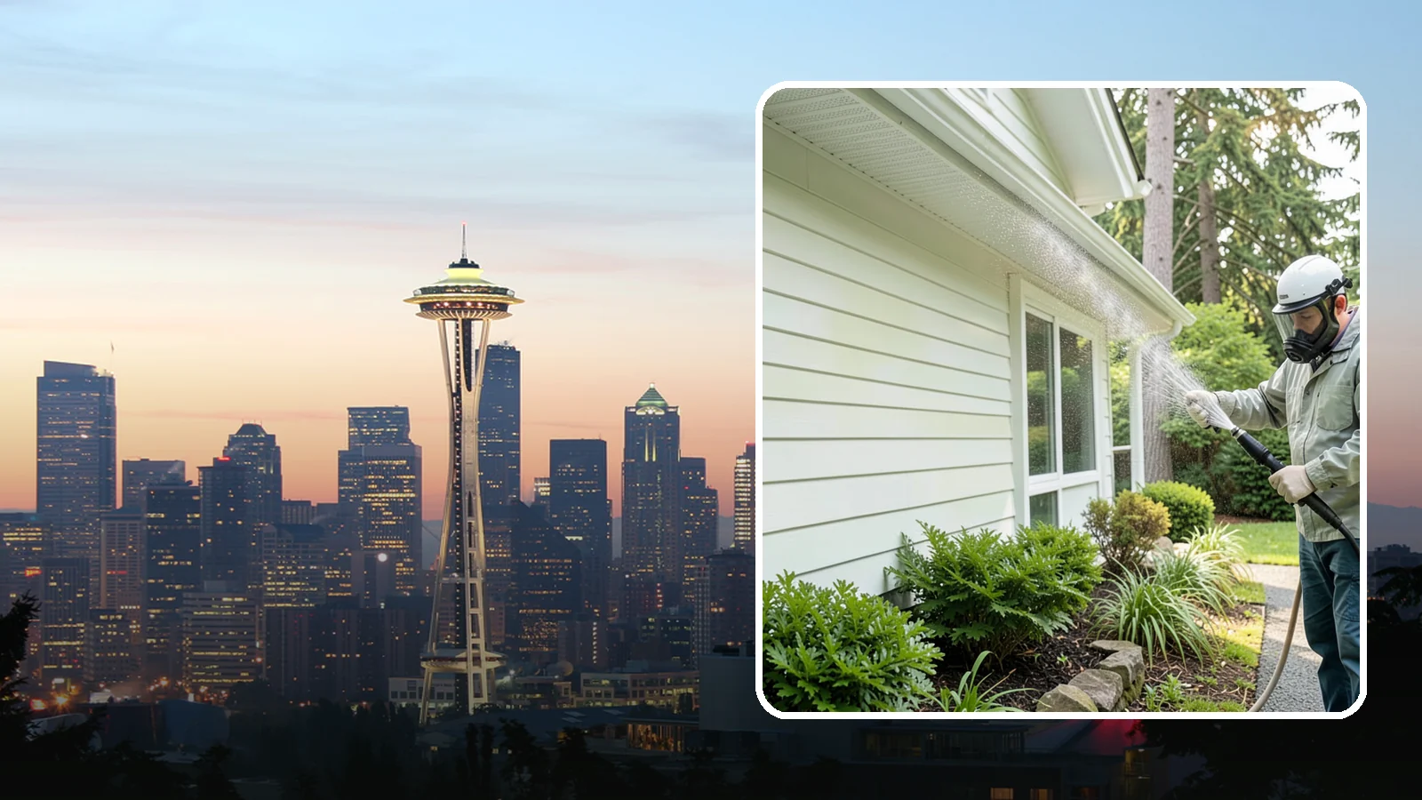 Annual House Washing in Seattle, King County, WA - Annual house washing is a yearly maintenance clean that keeps algae and mildew from ever gaining a foothold in our wet climate.