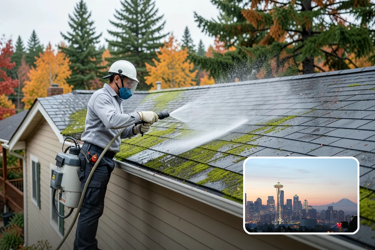Annual House Washing in Seattle, King County, WA - Prevents growth from becoming entrenched