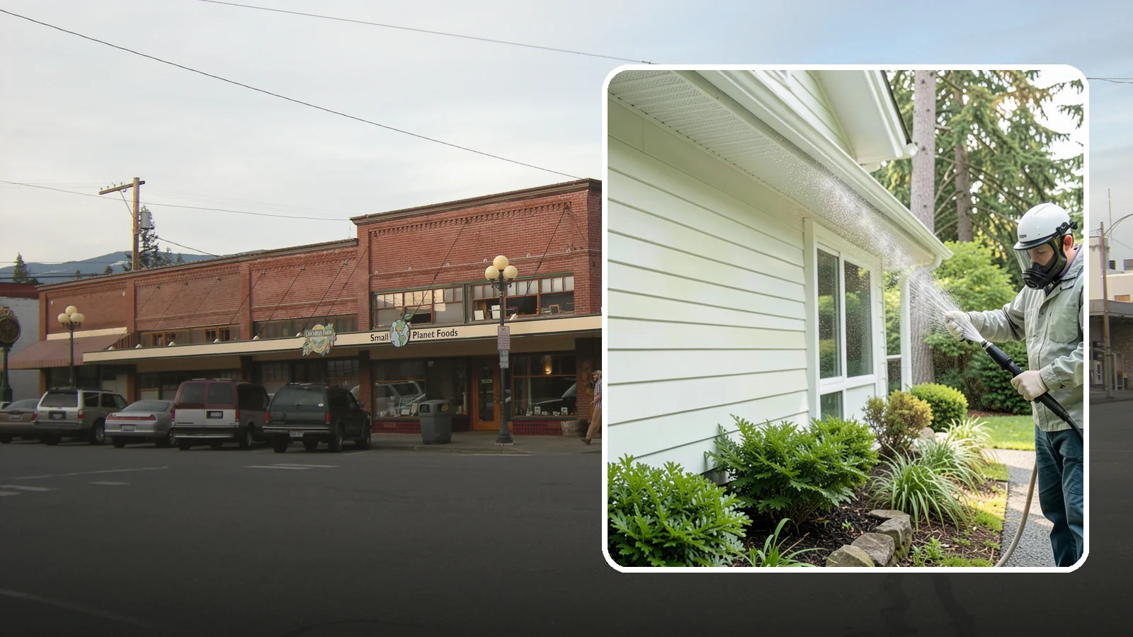 Annual House Washing in Sedro-Woolley, Skagit County, WA - Annual house washing is a yearly maintenance clean that keeps algae and mildew from ever gaining a foothold in our wet climate.