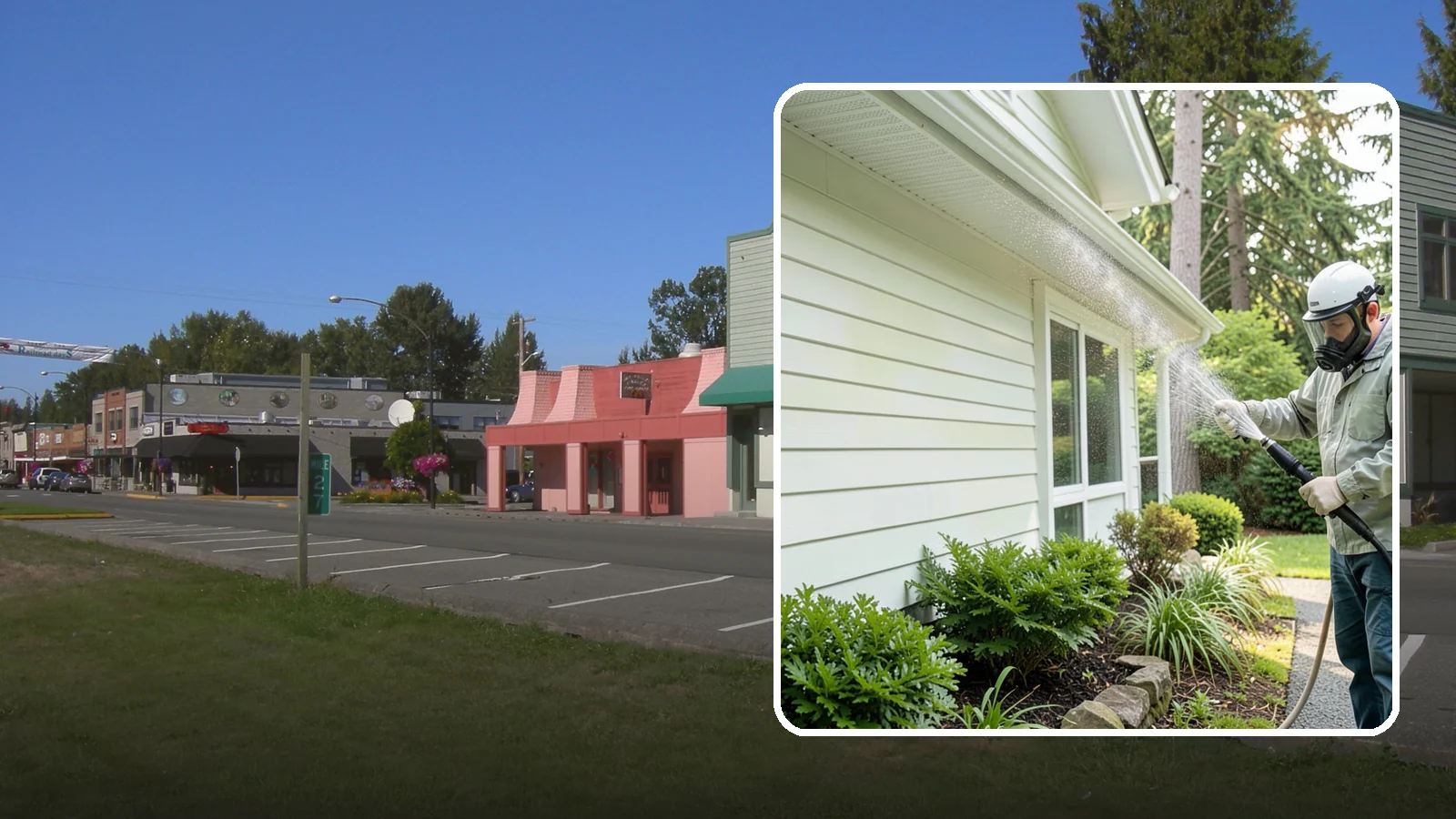 Annual House Washing in Snoqualmie, King County, WA - Annual house washing is a yearly maintenance clean that keeps algae and mildew from ever gaining a foothold in our wet climate.