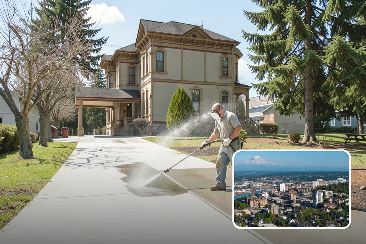 Annual House Washing in Tacoma, Pierce County, WA - Prevents growth from becoming entrenched