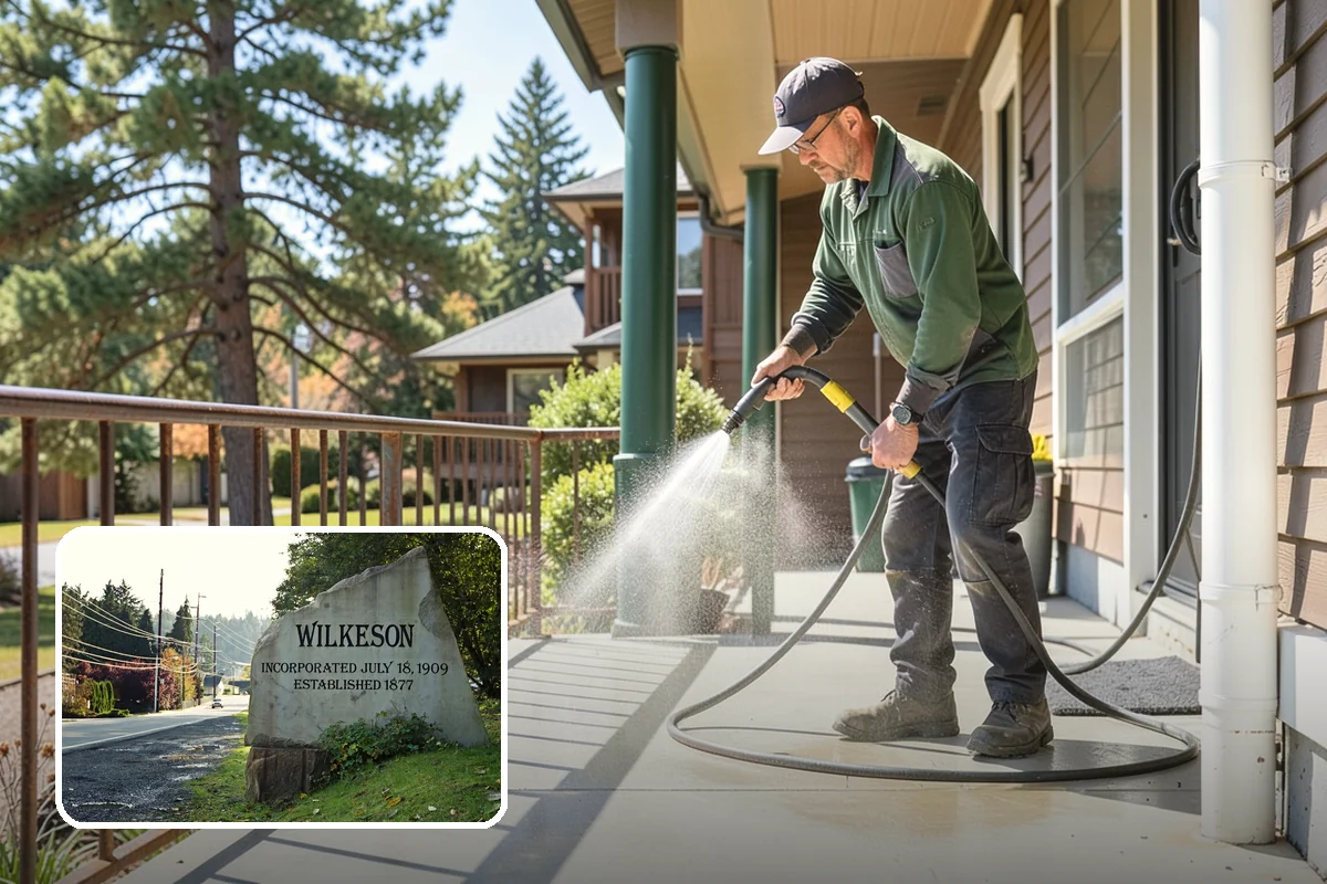 Annual House Washing in Wilkeson, Pierce County, WA - Prevents growth from becoming entrenched
