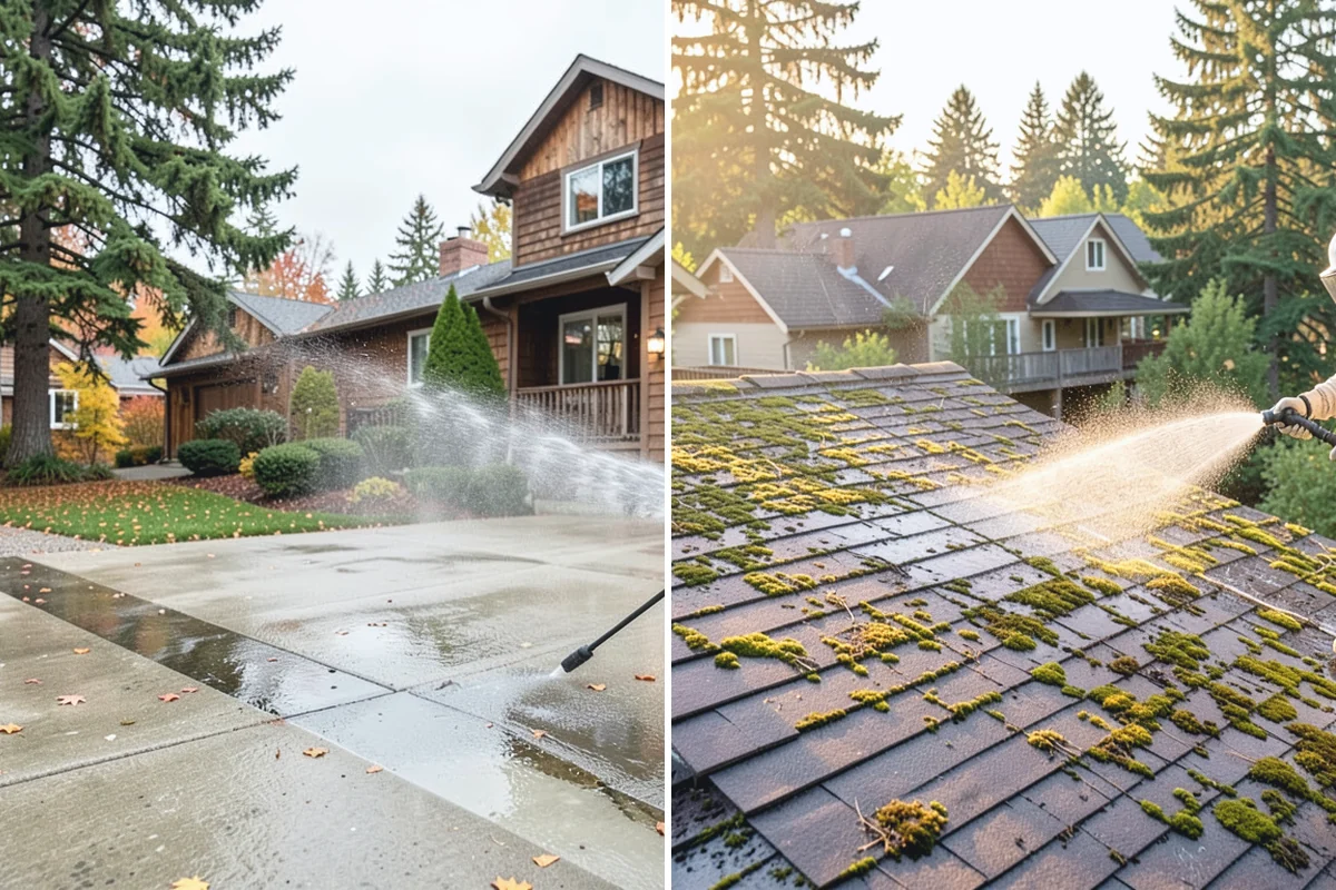 Annual Maintenance Washing in Beaux Arts Village, King County, WA - Review the property and note recurring problem areas