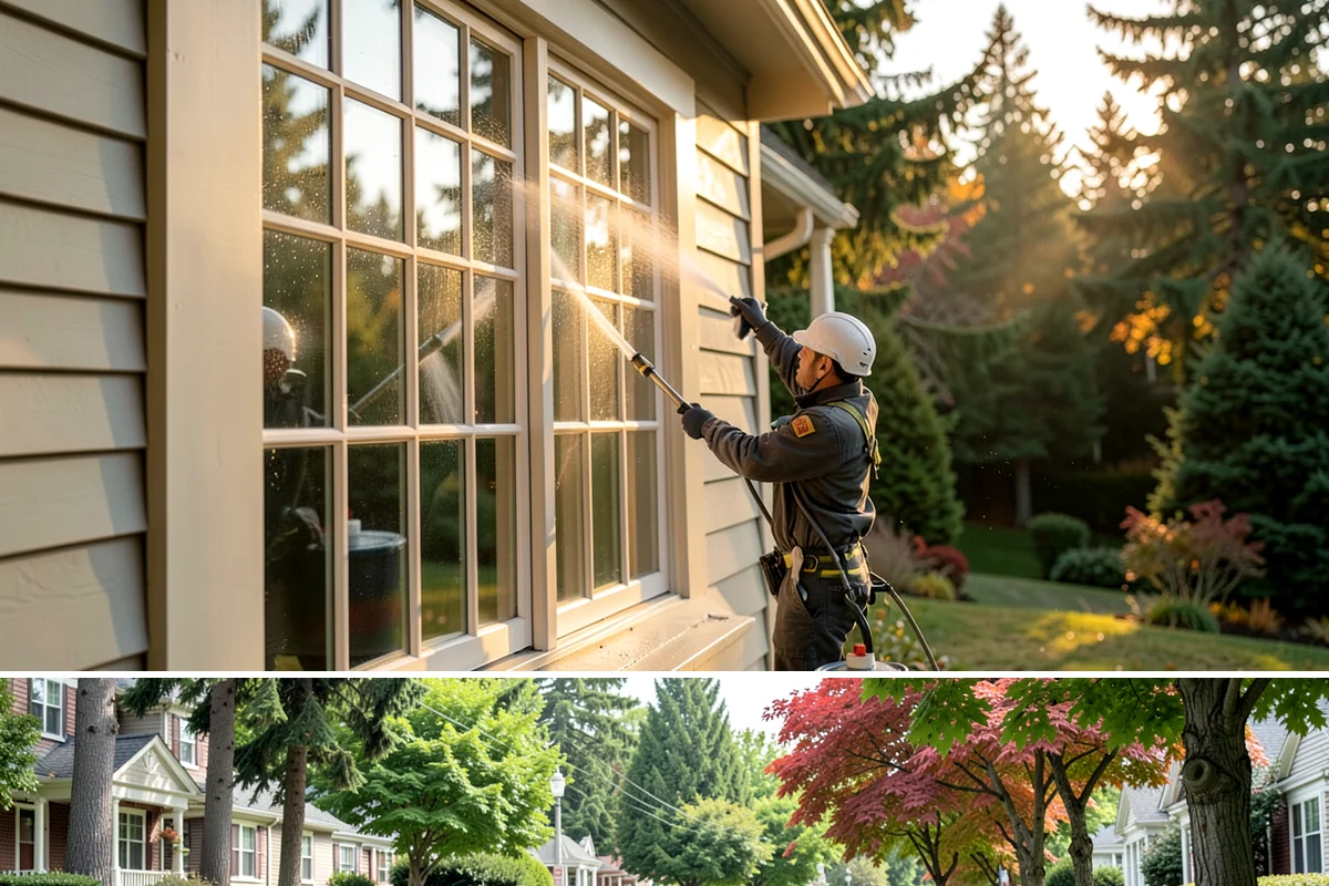 Annual Maintenance Washing in Beaux Arts Village, King County, WA - Choose a consistent month each year, with spring or early fall being the most popular windows in Washington's climate.