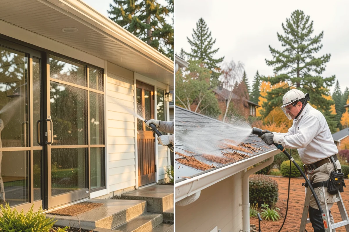 Annual Maintenance Washing in Bellevue, King County, WA - Review the property and note recurring problem areas