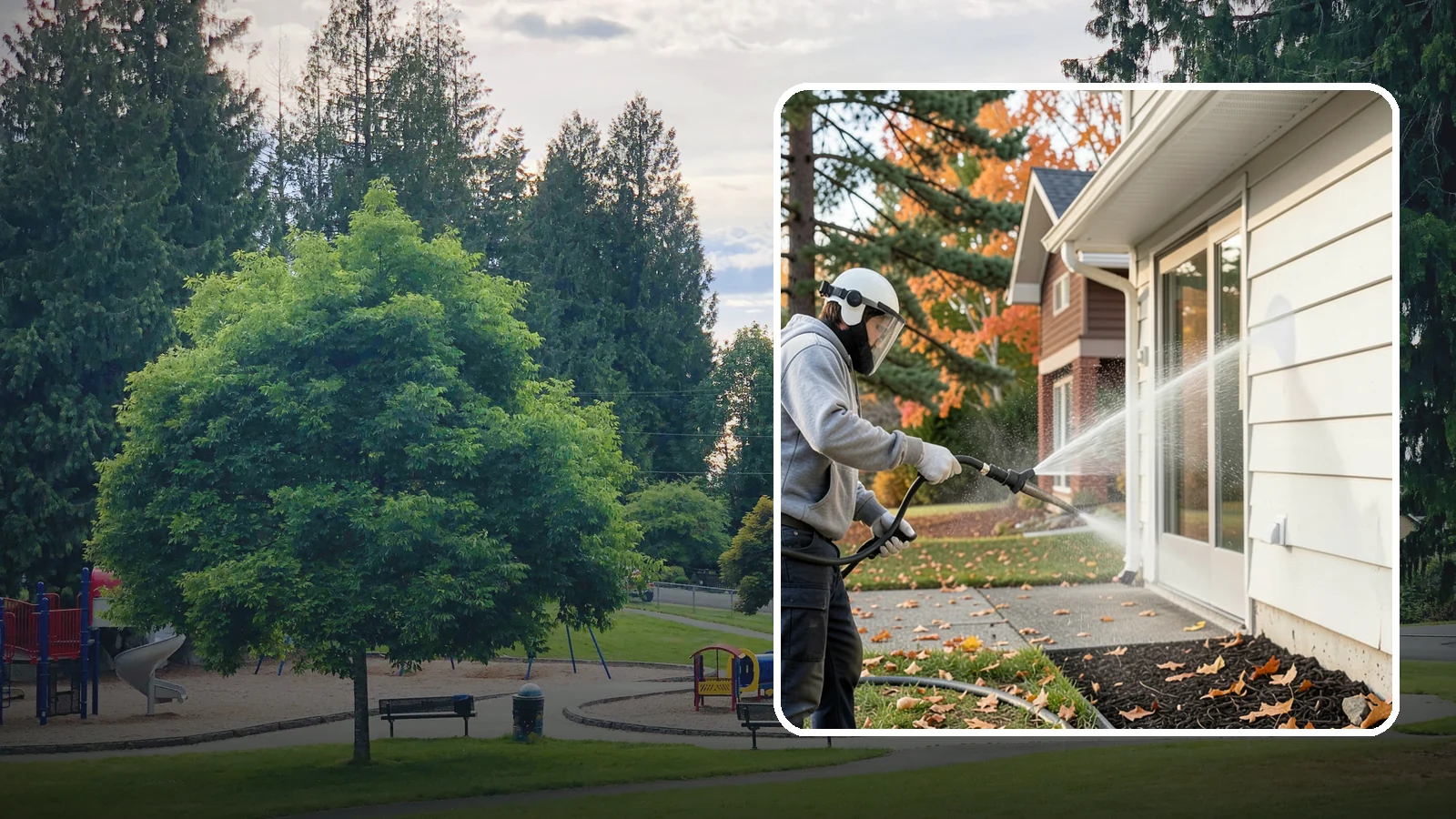 Annual Maintenance Washing in Bonney Lake, Pierce County, WA - Annual maintenance washing keeps your entire exterior on a once-a-year schedule so grime never gets a chance to build into...