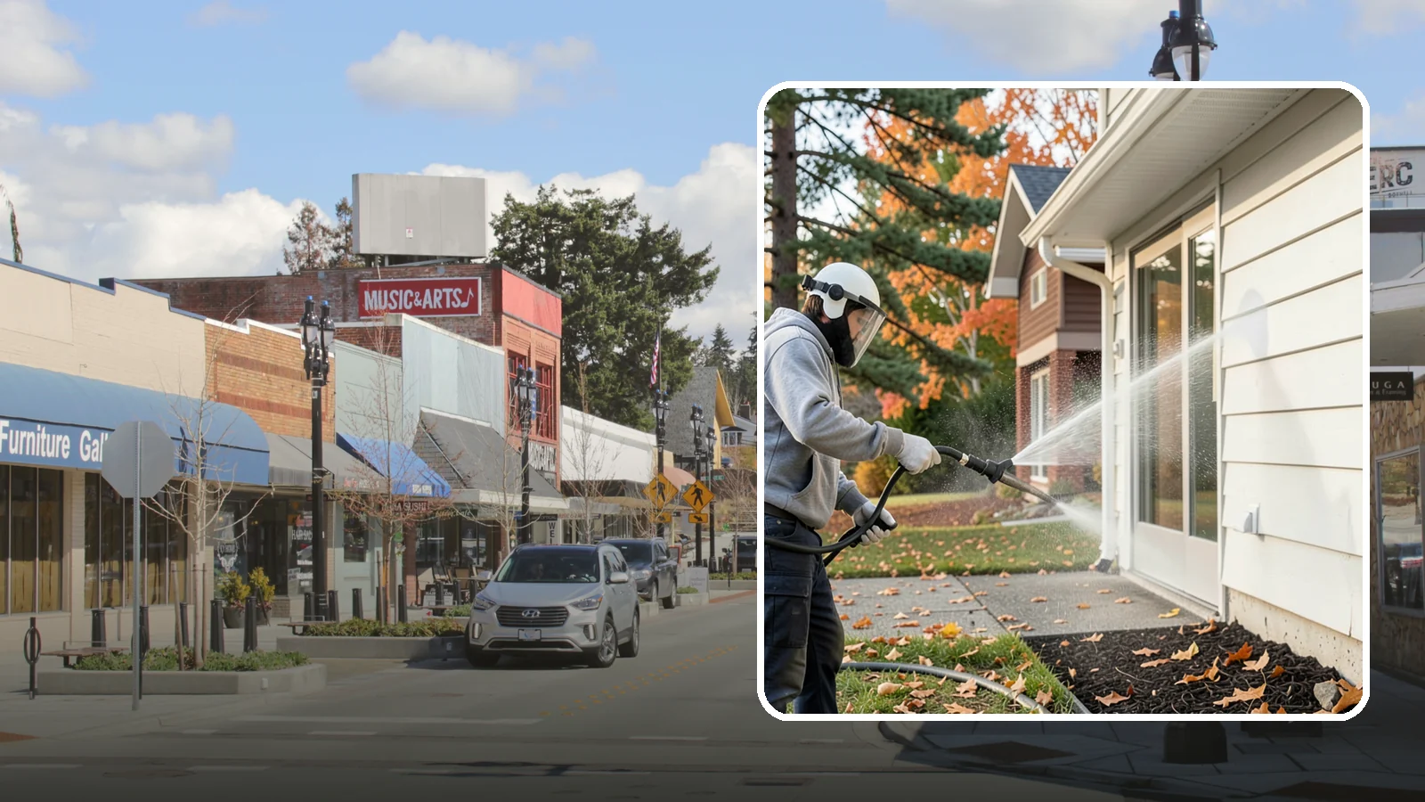Annual Maintenance Washing in Bothell, King County, WA - Annual maintenance washing keeps your entire exterior on a once-a-year schedule so grime never gets a chance to build into...