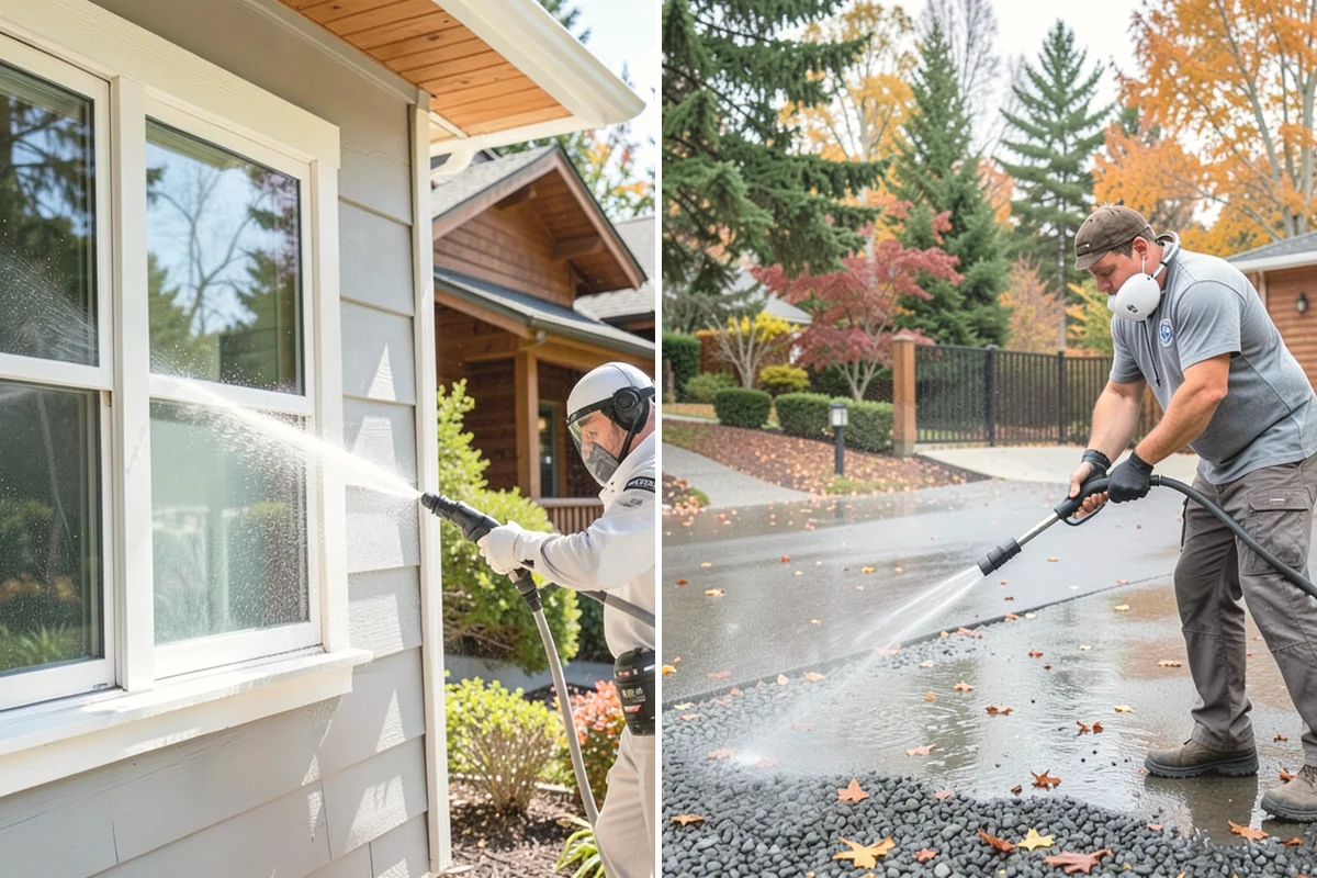 Annual Maintenance Washing in Burien, King County, WA - Review the property and note recurring problem areas