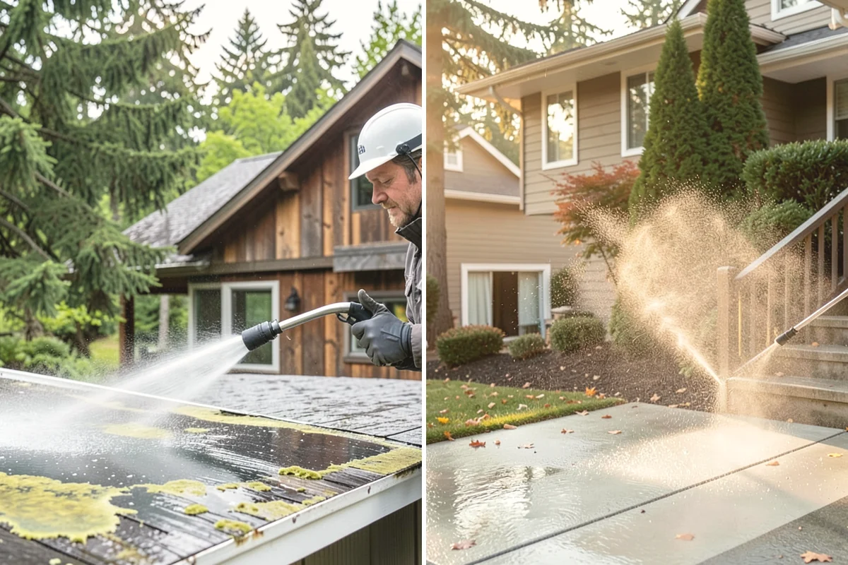 Annual Maintenance Washing in Carbonado, Pierce County, WA - Review the property and note recurring problem areas