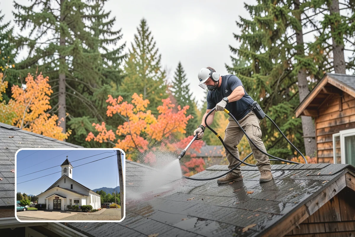 Annual Maintenance Washing in Concrete, Skagit County, WA - Prevents light buildup from turning into set-in staining