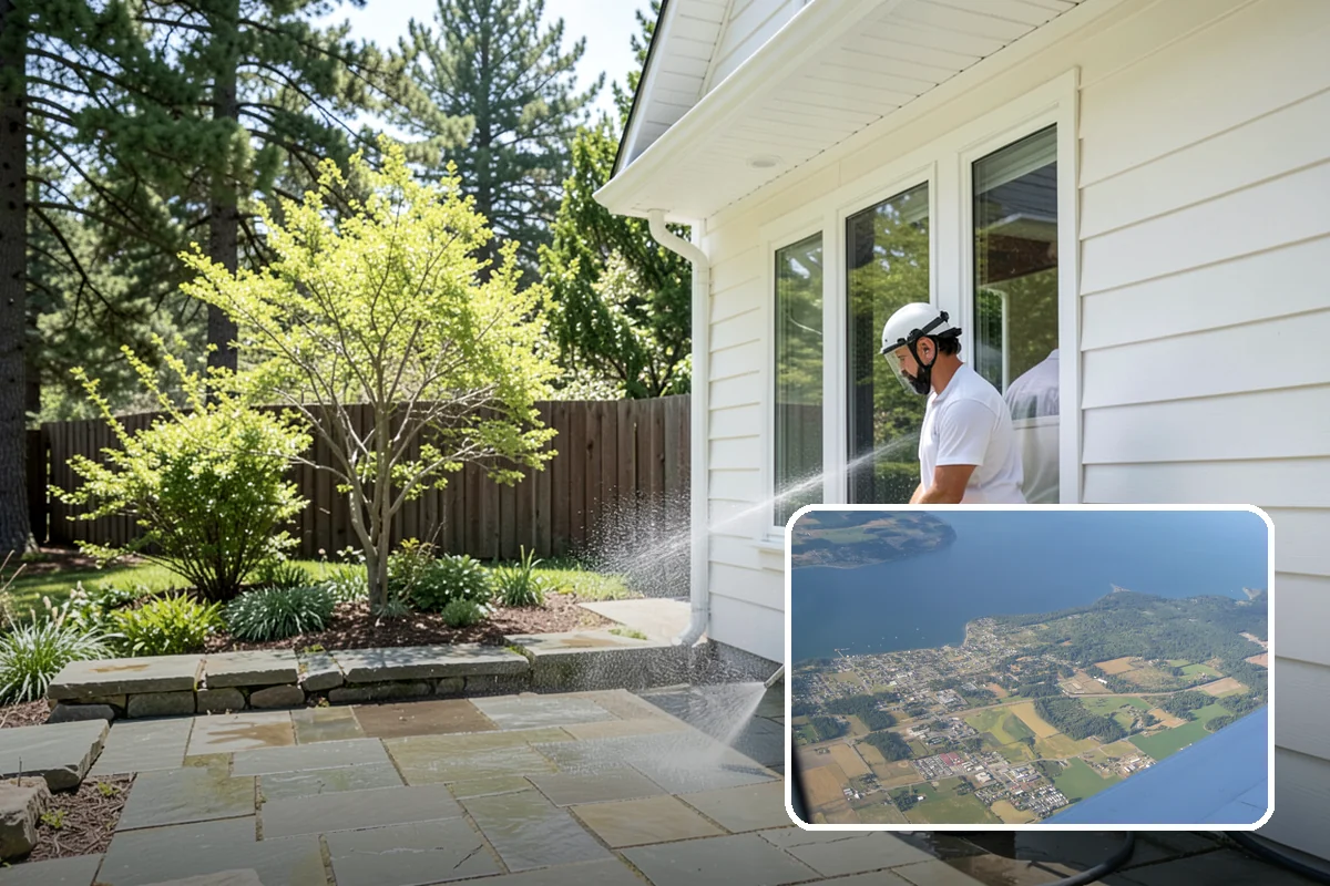 Annual Maintenance Washing in Coupeville, Island County, WA - Prevents light buildup from turning into set-in staining