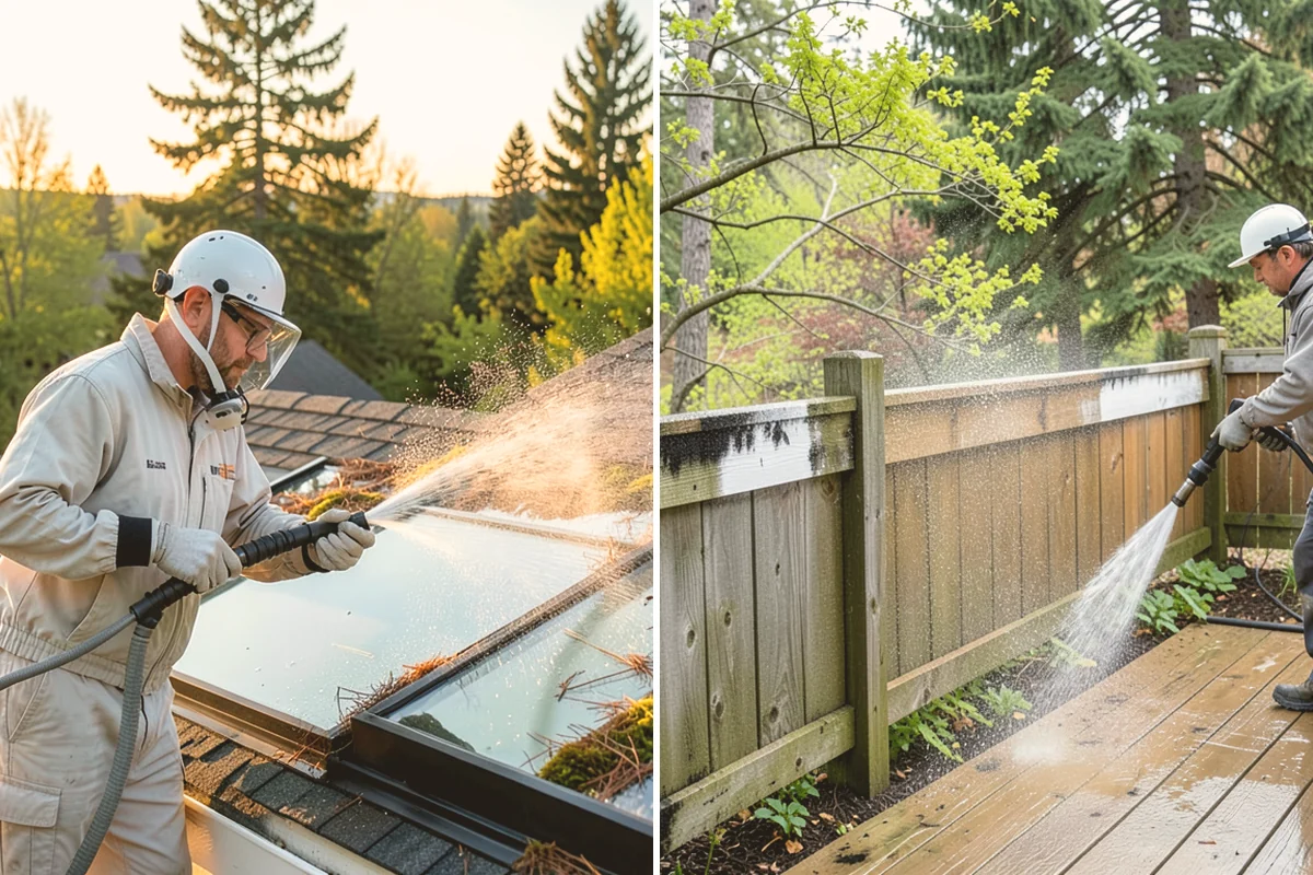 Annual Maintenance Washing in Eatonville, Pierce County, WA - Review the property and note recurring problem areas