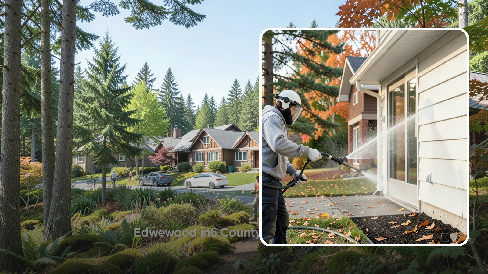 Annual Maintenance Washing in Edgewood, Pierce County, WA - Annual maintenance washing keeps your entire exterior on a once-a-year schedule so grime never gets a chance to build into...