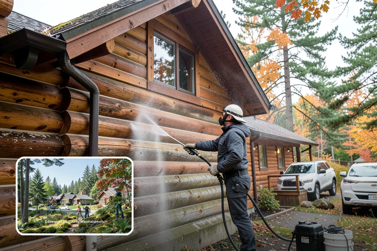 Annual Maintenance Washing in Edgewood, Pierce County, WA - Prevents light buildup from turning into set-in staining