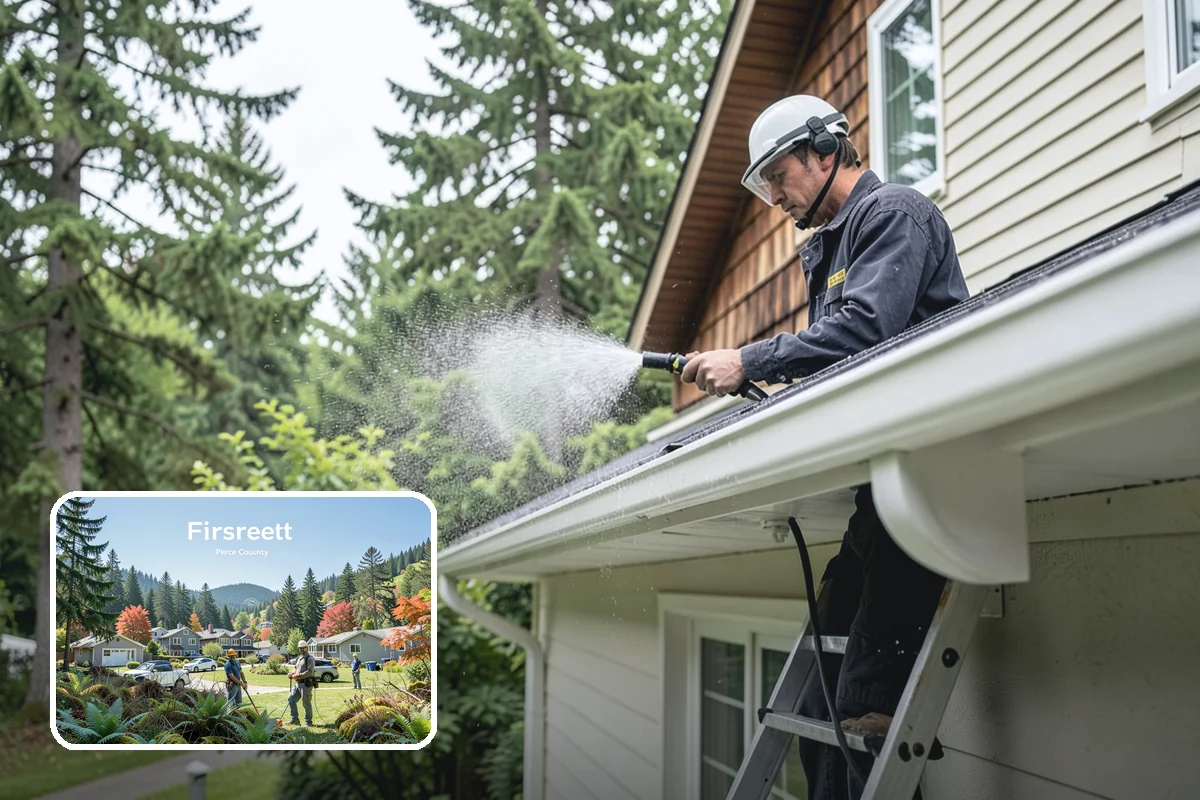 Annual Maintenance Washing in Fircrest, Pierce County, WA - Prevents light buildup from turning into set-in staining