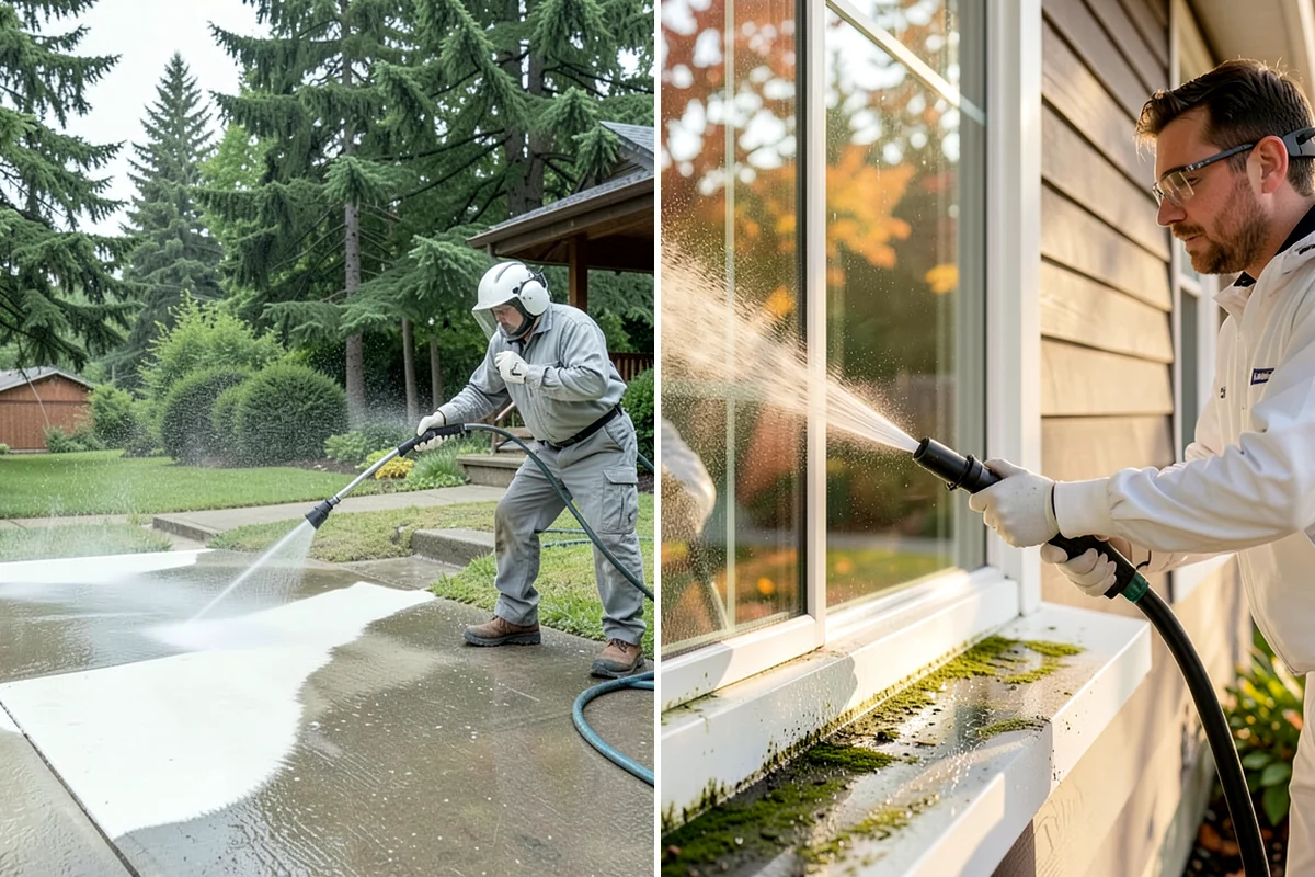 Annual Maintenance Washing in Gig Harbor, Pierce County, WA - Review the property and note recurring problem areas