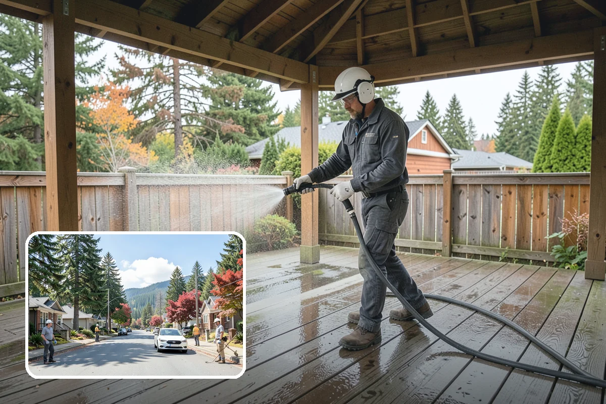 Annual Maintenance Washing in Hunts Point, King County, WA - Prevents light buildup from turning into set-in staining
