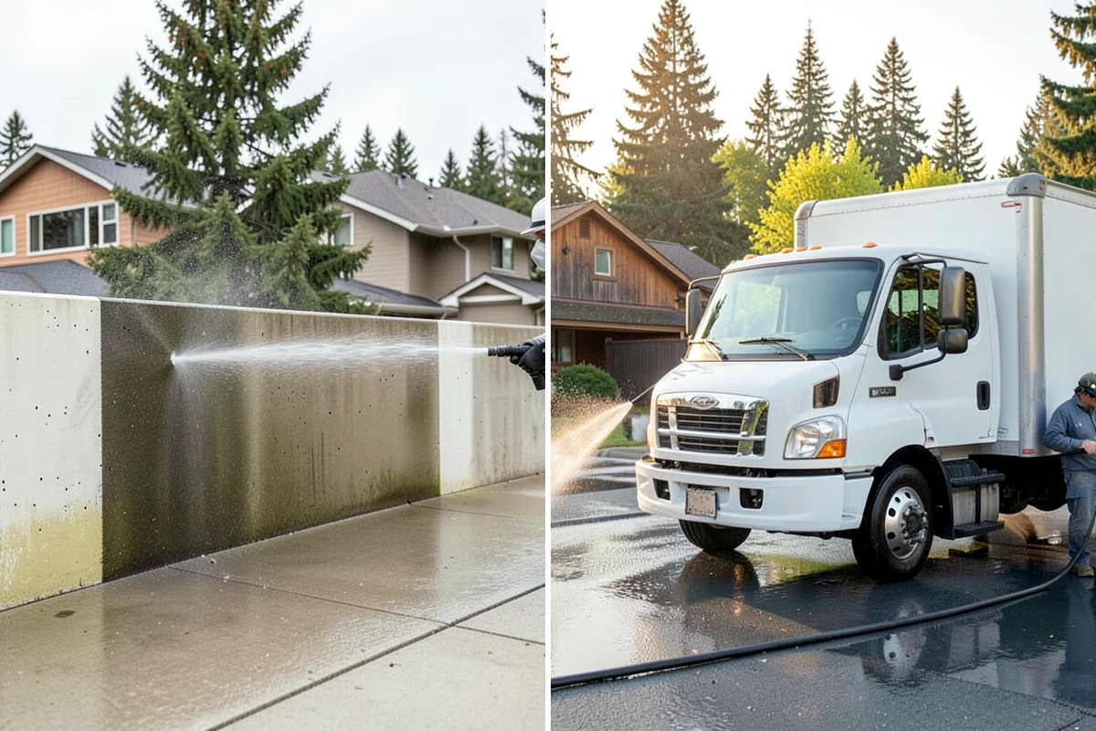 Annual Maintenance Washing in Hunts Point, King County, WA - Review the property and note recurring problem areas