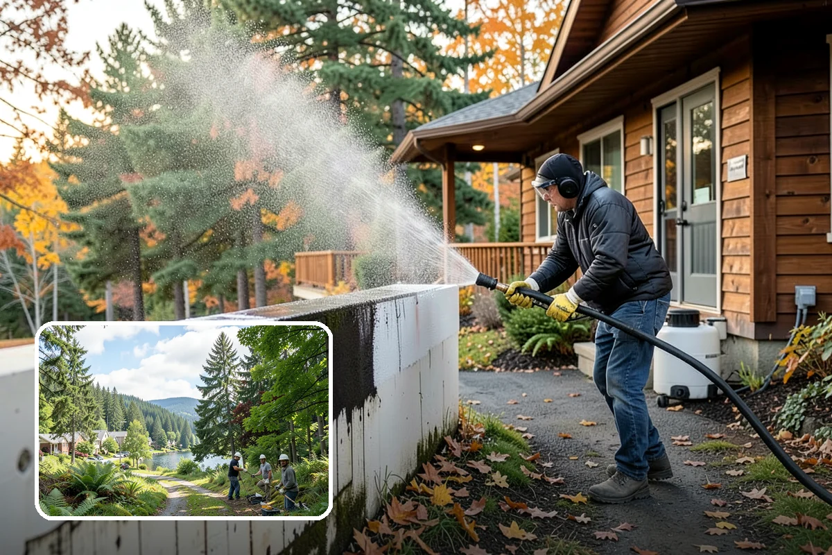 Annual Maintenance Washing in Lake Forest Park, King County, WA - Prevents light buildup from turning into set-in staining