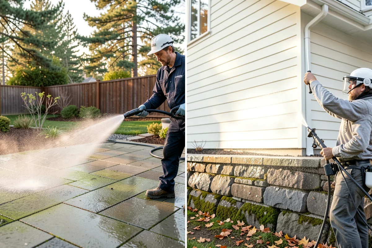 Annual Maintenance Washing in Lake Forest Park, King County, WA - Review the property and note recurring problem areas