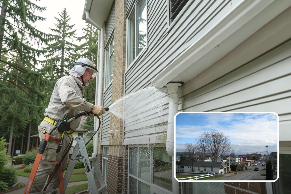 Annual Maintenance Washing in Langley, Island County, WA - Prevents light buildup from turning into set-in staining