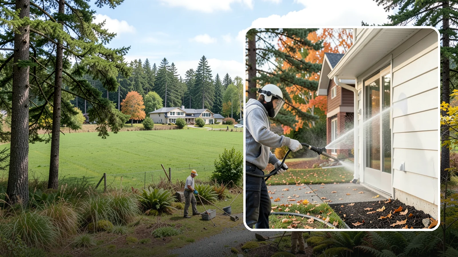 Annual Maintenance Washing in Lyman, Skagit County, WA - Annual maintenance washing keeps your entire exterior on a once-a-year schedule so grime never gets a chance to build into...