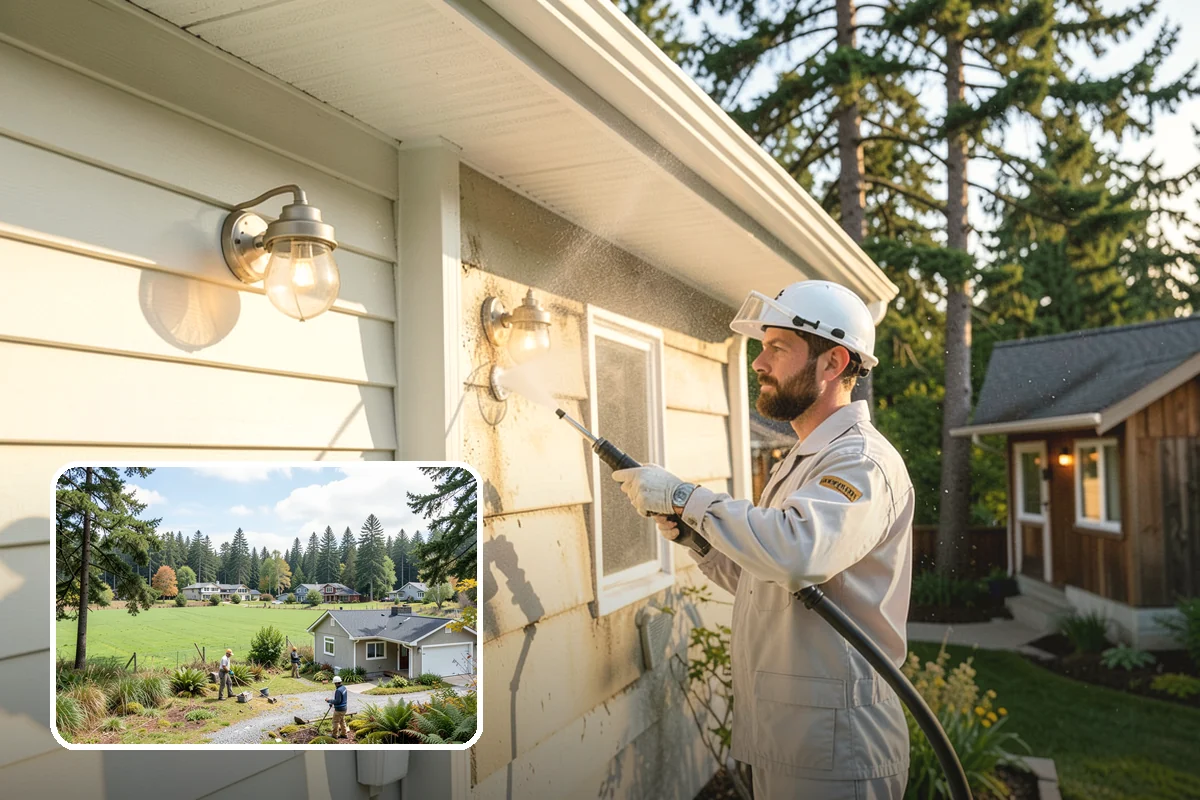Annual Maintenance Washing in Lyman, Skagit County, WA - Prevents light buildup from turning into set-in staining