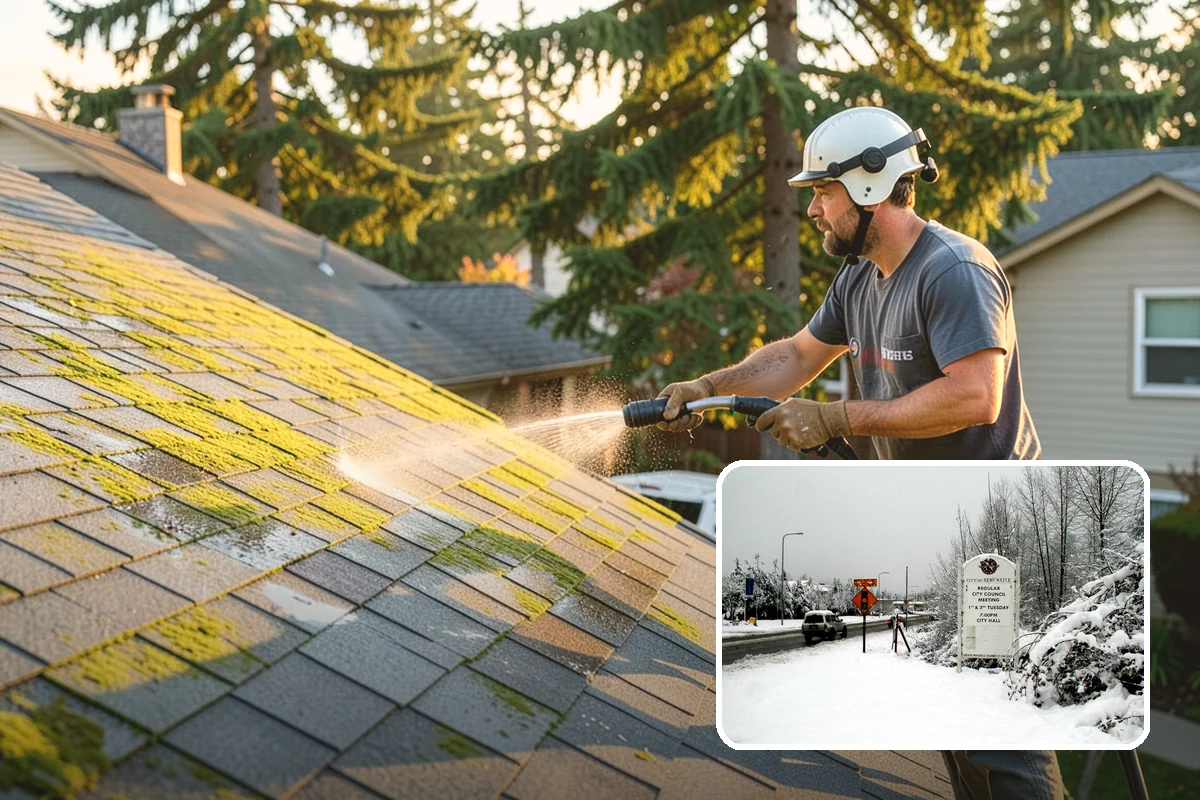 Annual Maintenance Washing in Newcastle, King County, WA - Prevents light buildup from turning into set-in staining