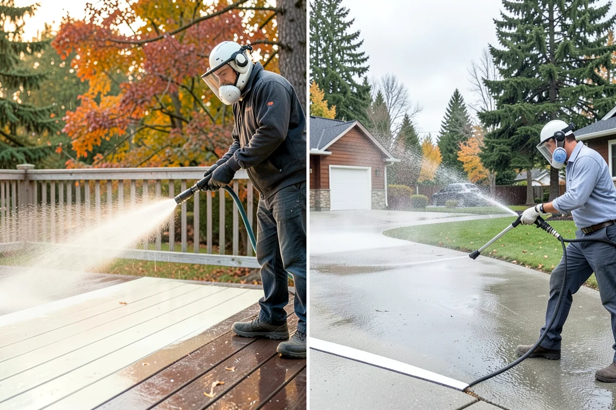 Annual Maintenance Washing in Normandy Park, King County, WA - Review the property and note recurring problem areas