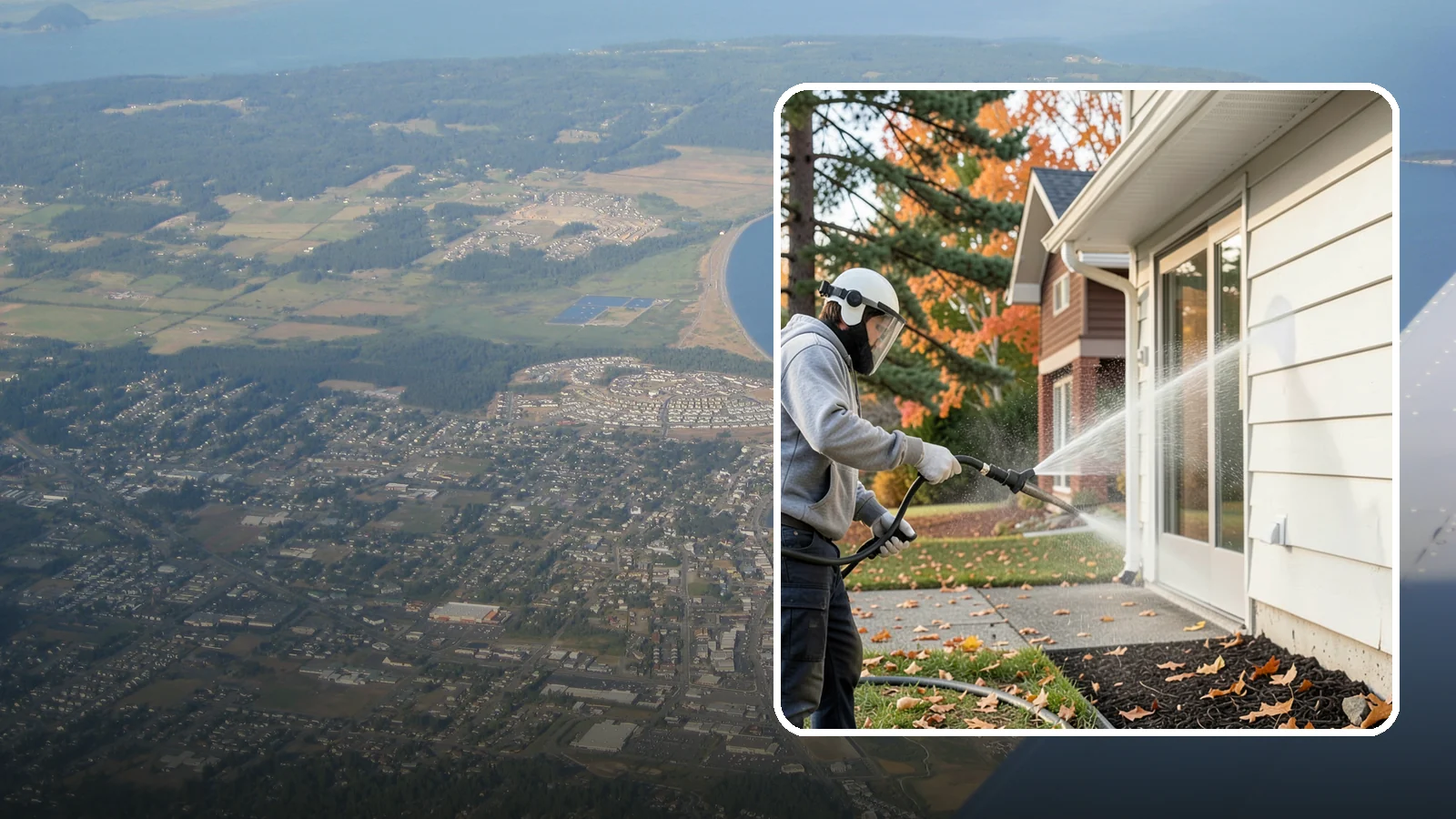 Annual Maintenance Washing in Oak Harbor, Island County, WA - Annual maintenance washing keeps your entire exterior on a once-a-year schedule so grime never gets a chance to build into...